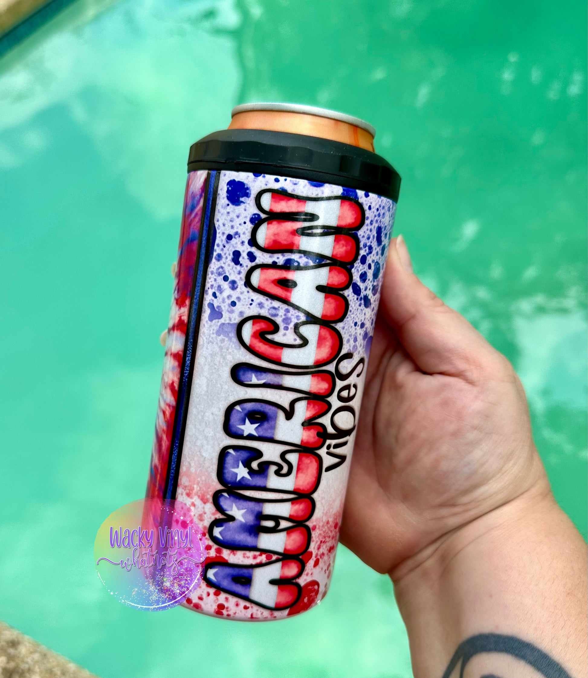 American Vibes 4-in-1 Cooler Wacky Vinyl Whatnots, LLC