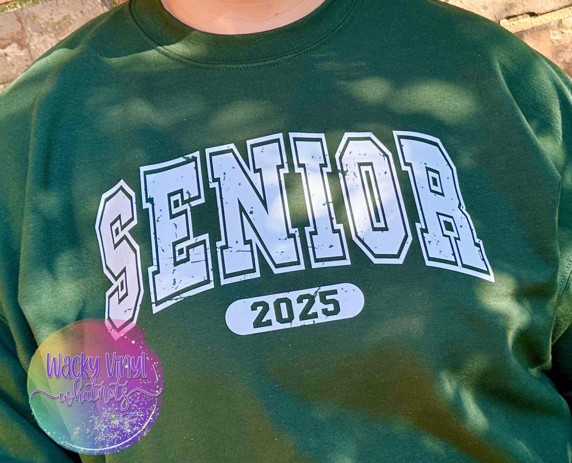 Senior Crewneck Wacky Vinyl Whatnots, LLC