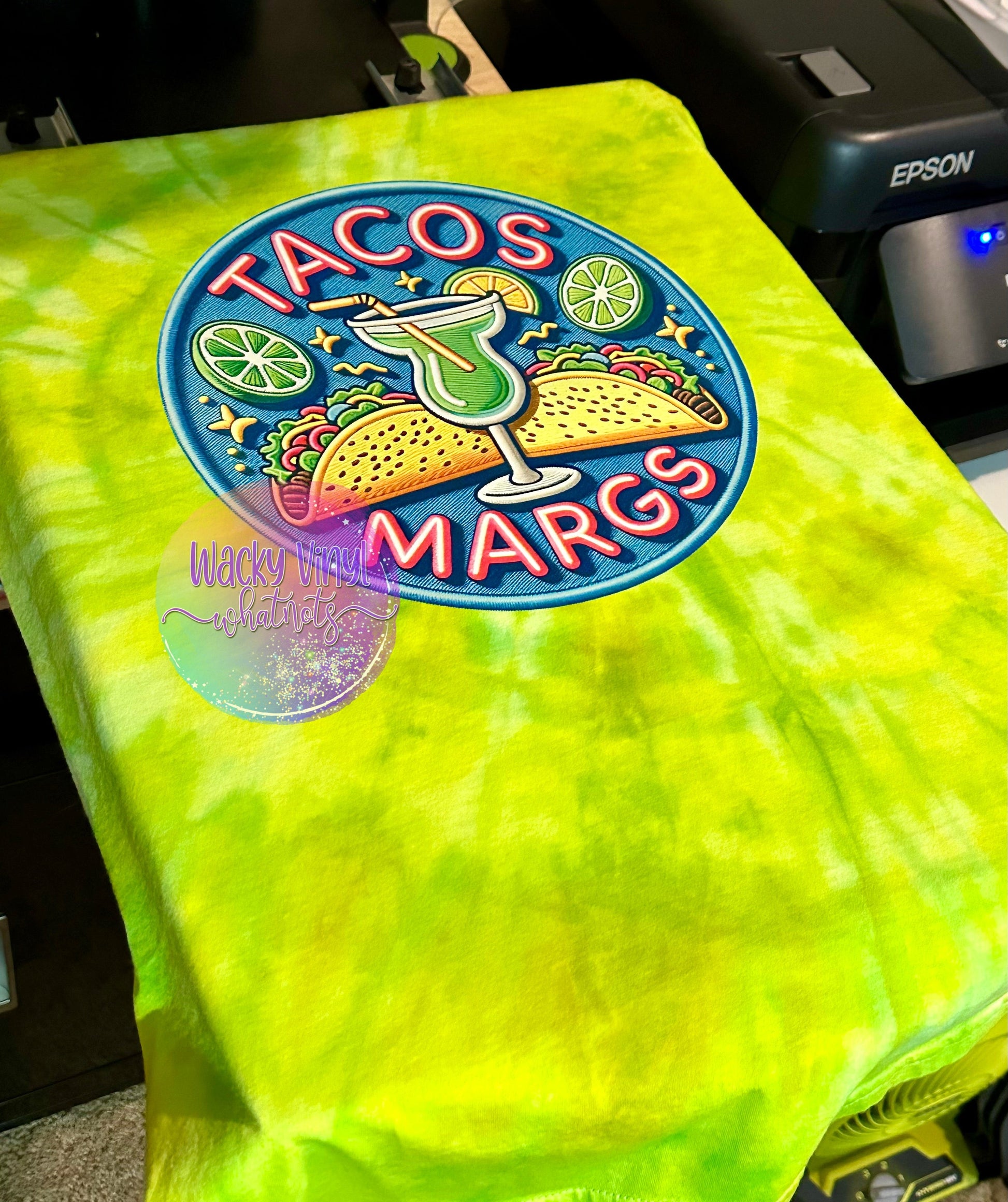 Tacos & Margs Tee Wacky Vinyl Whatnots, LLC