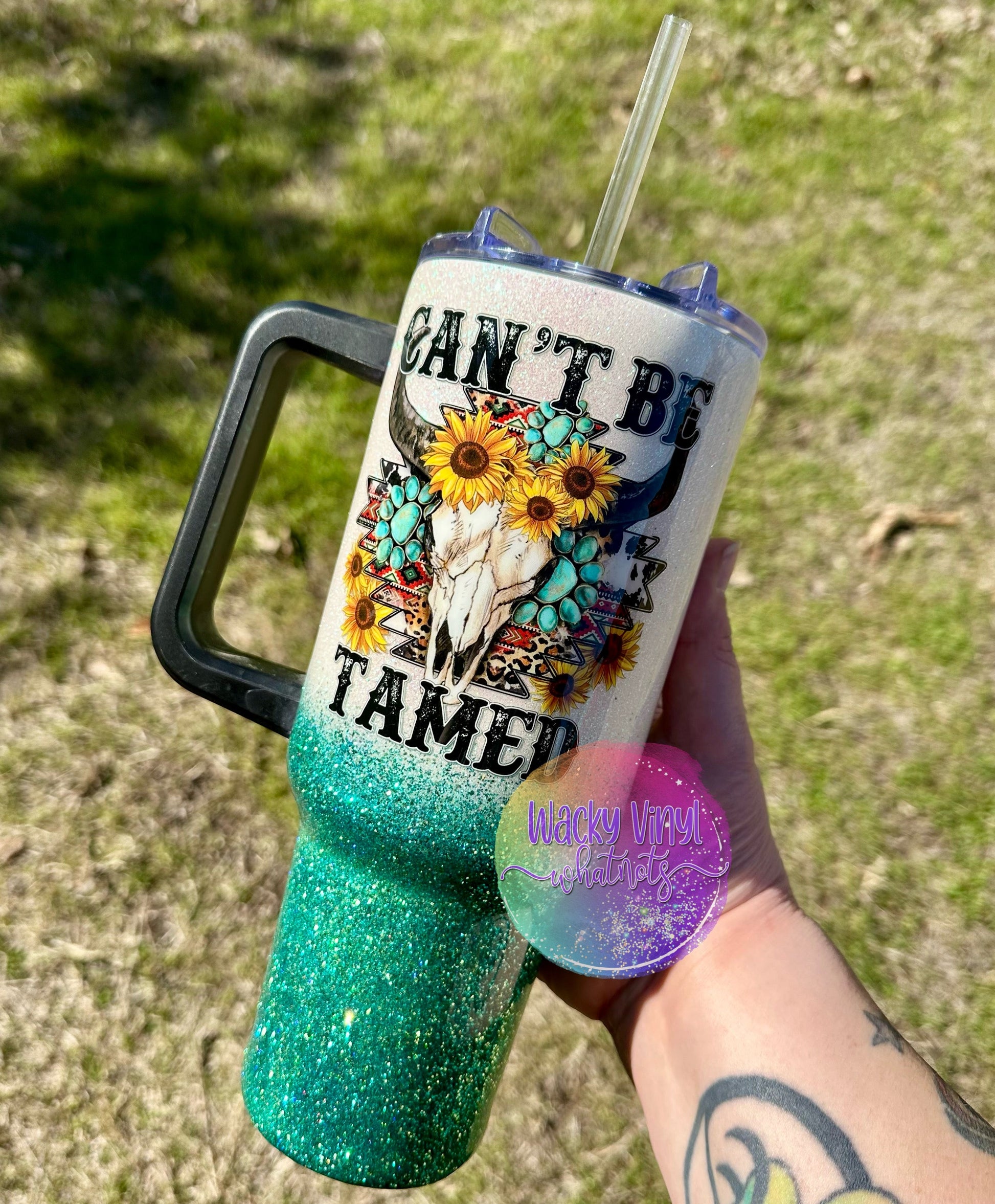 Can't Be Tamed Tumbler Wacky Vinyl Whatnots, LLC