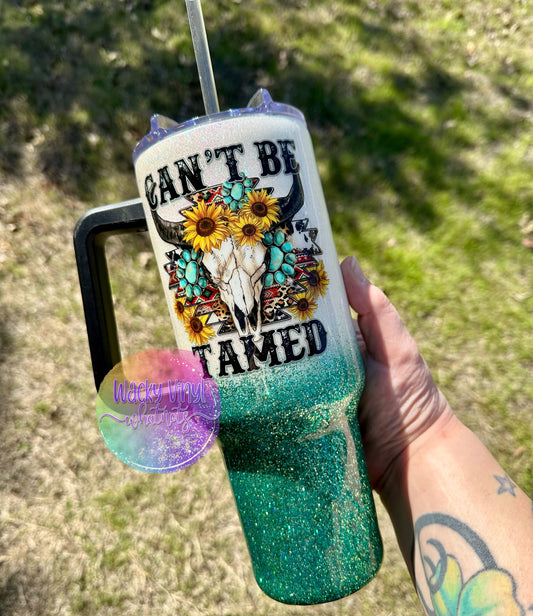 Can't Be Tamed Tumbler Wacky Vinyl Whatnots, LLC