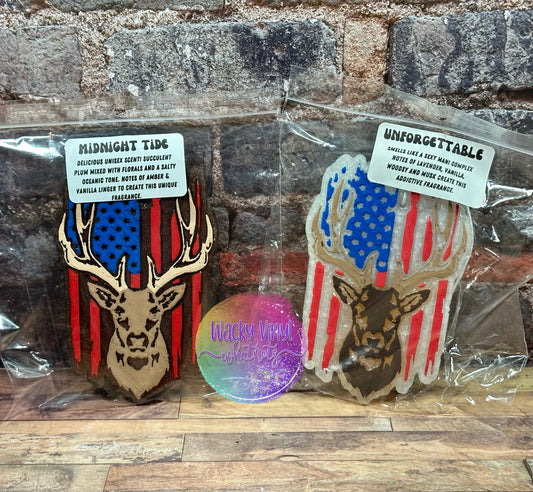 Deer Flag Freshie Wacky Vinyl Whatnots, LLC