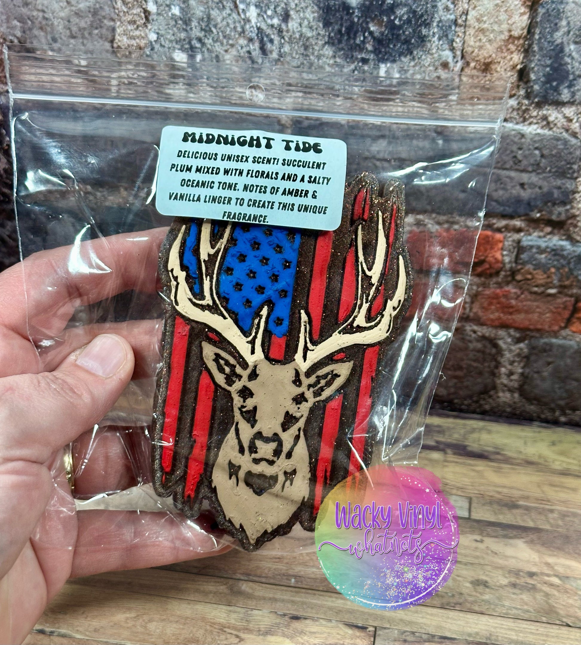 Deer Flag Freshie Wacky Vinyl Whatnots, LLC