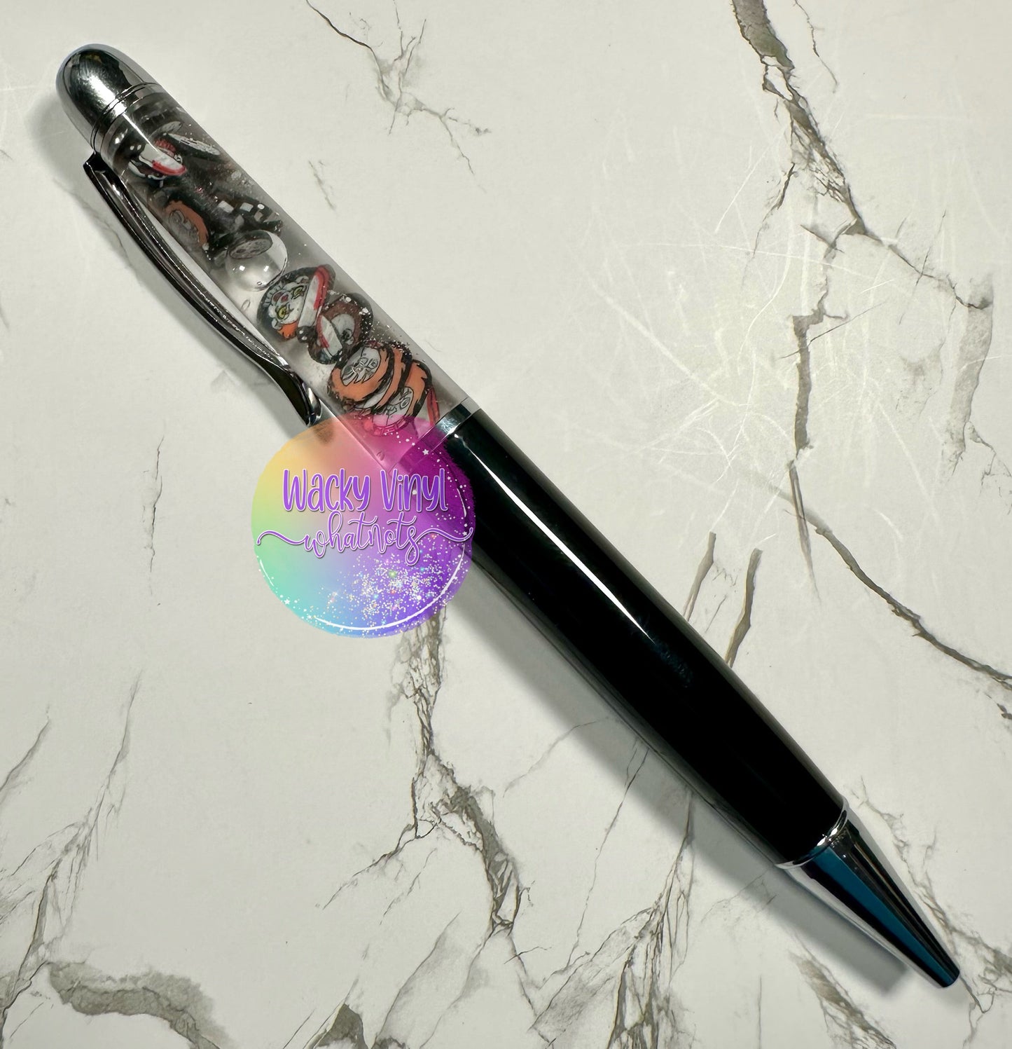 Horror Snow Globe Pen Wacky Vinyl Whatnots, LLC