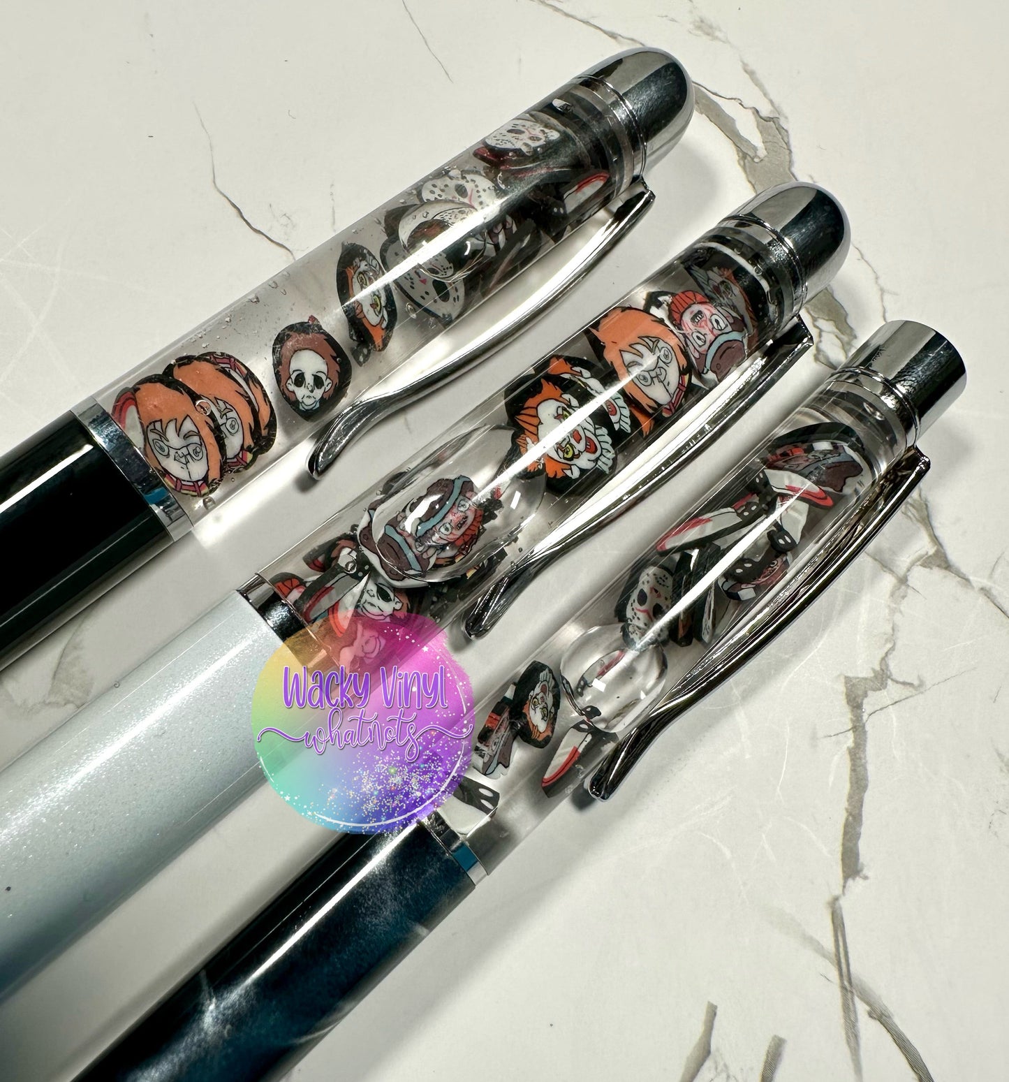 Horror Snow Globe Pen Wacky Vinyl Whatnots, LLC