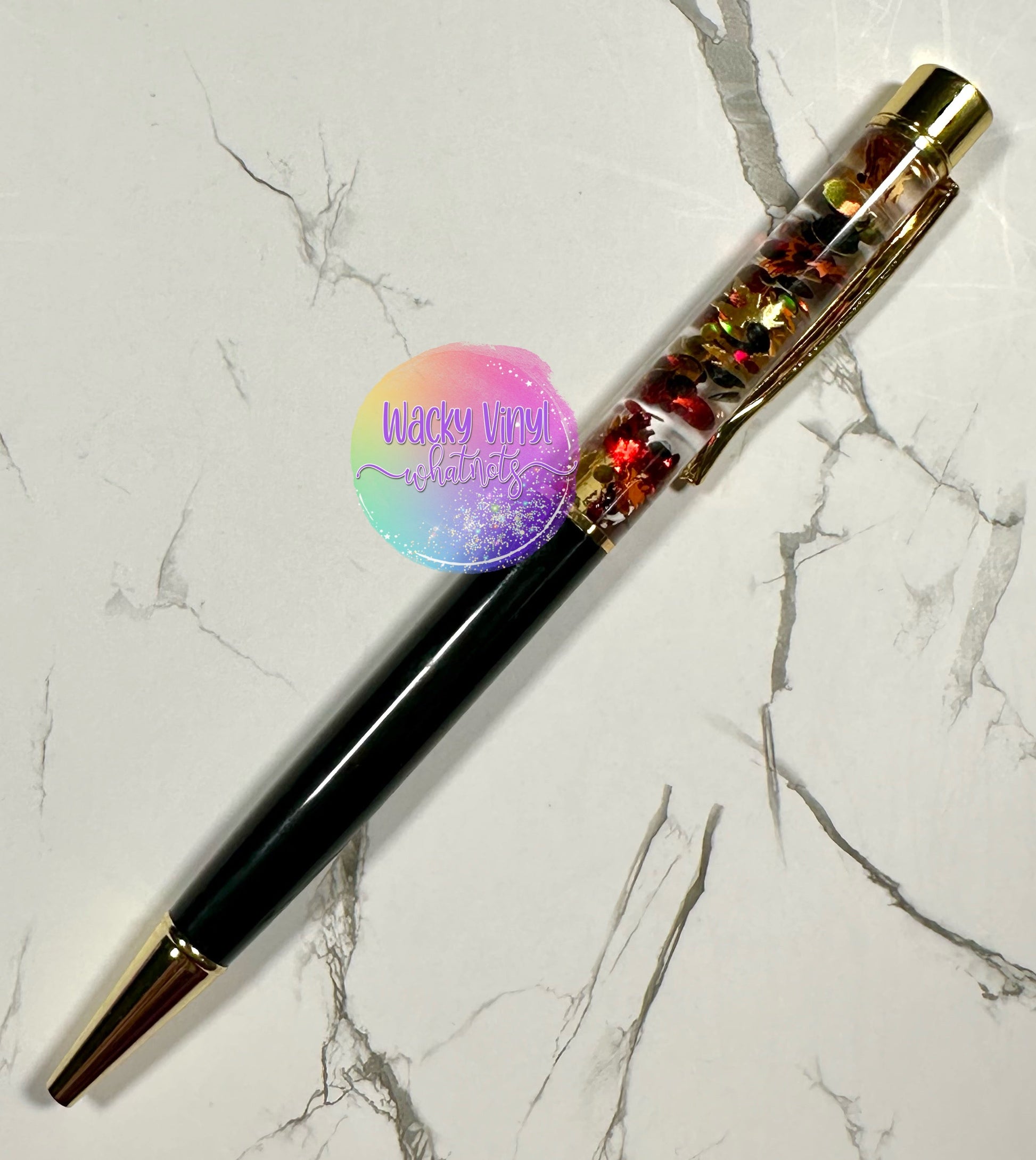 Fall Snow Globe Pen Wacky Vinyl Whatnots, LLC
