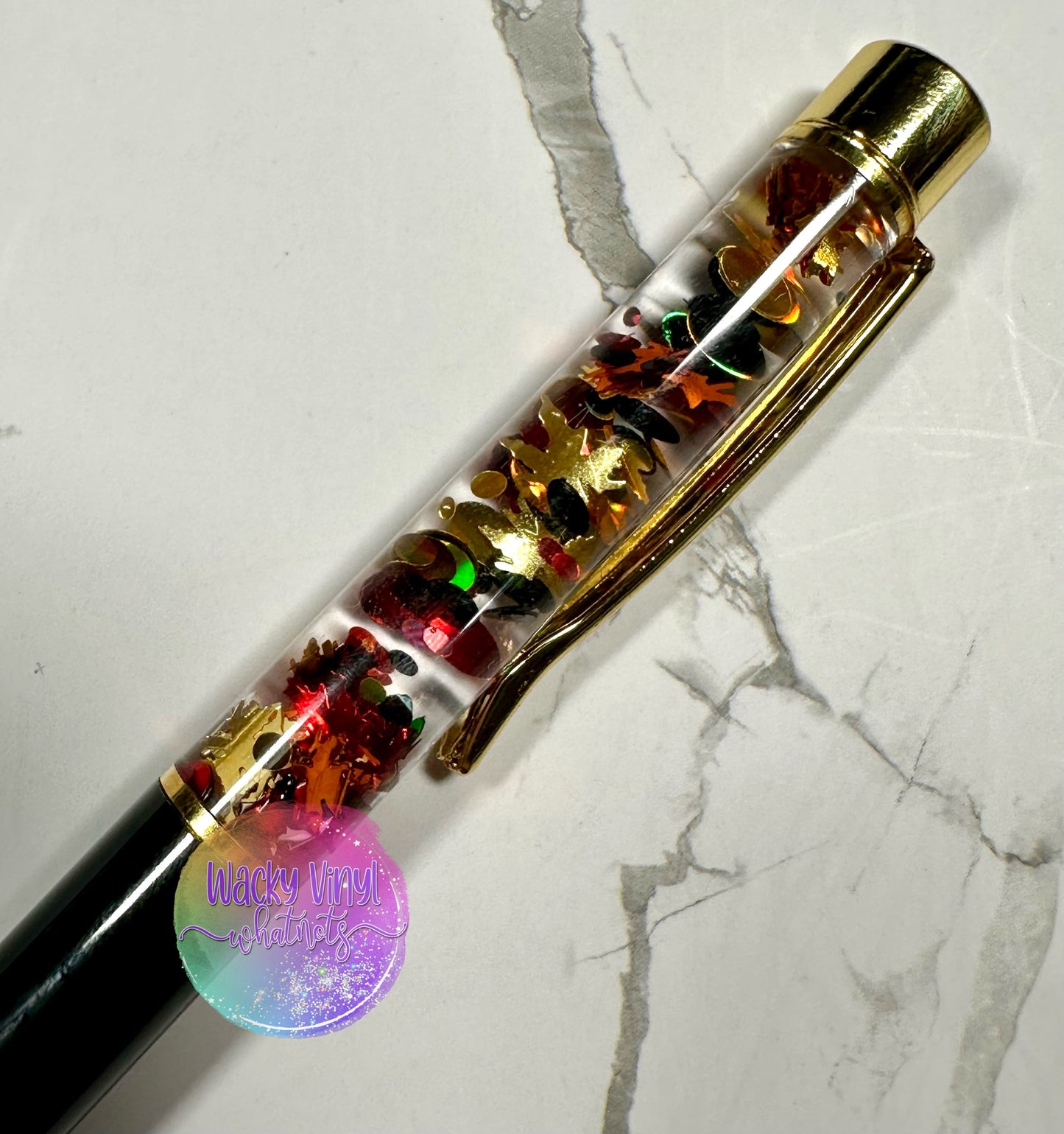 Fall Snow Globe Pen Wacky Vinyl Whatnots, LLC