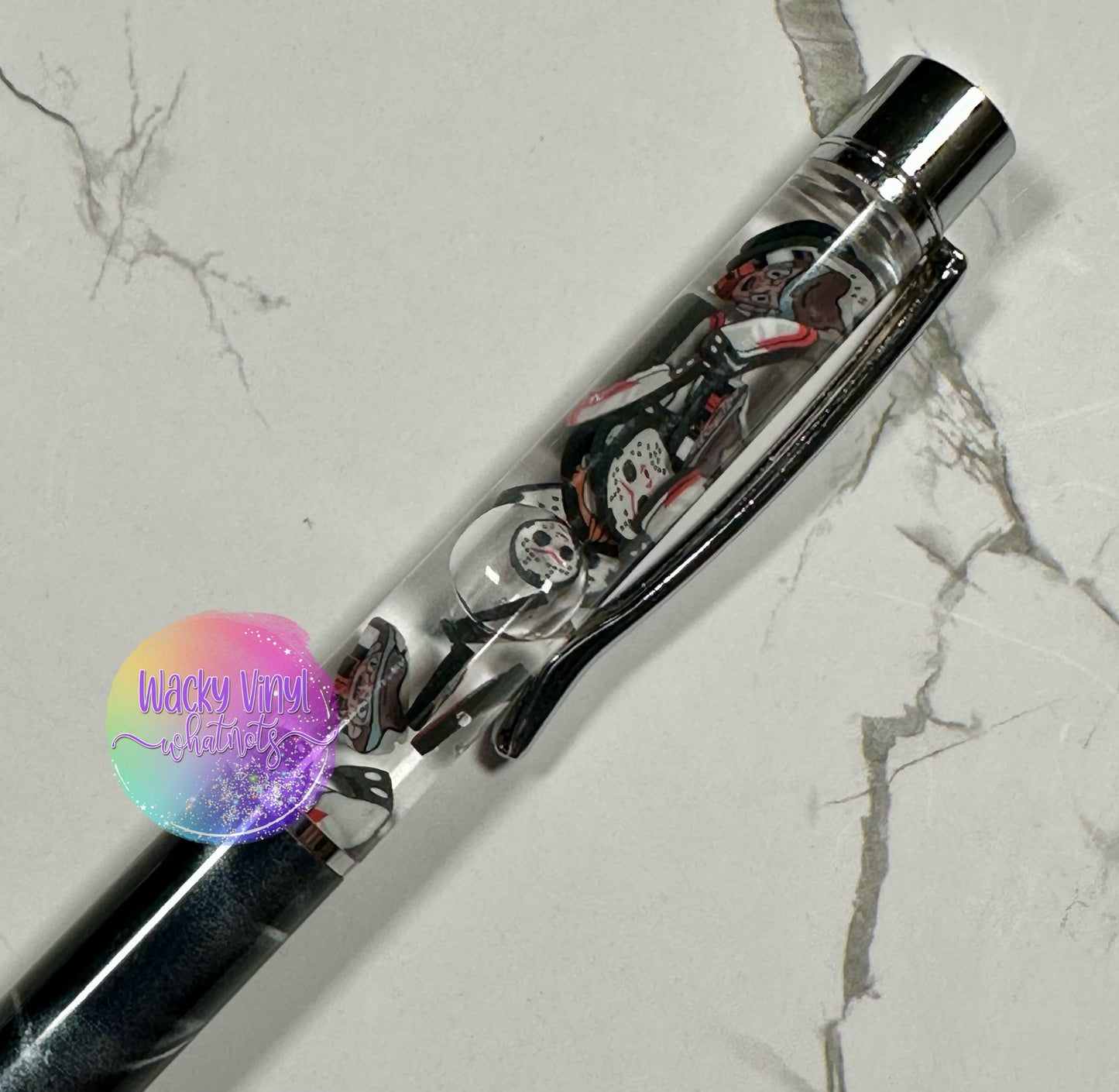 Horror Snow Globe Pen Wacky Vinyl Whatnots, LLC