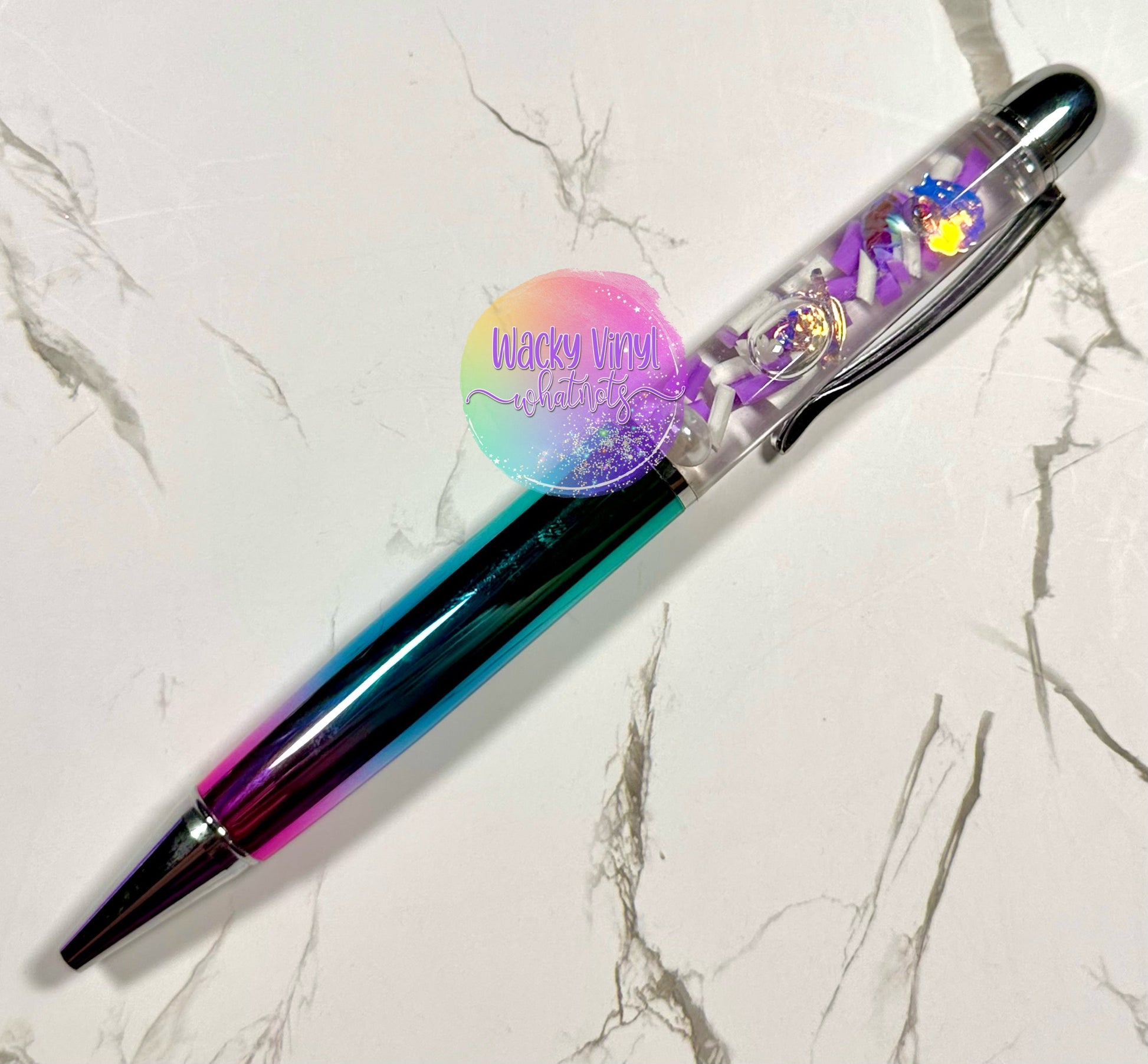 Mermaid Snow Globe Pen Wacky Vinyl Whatnots, LLC
