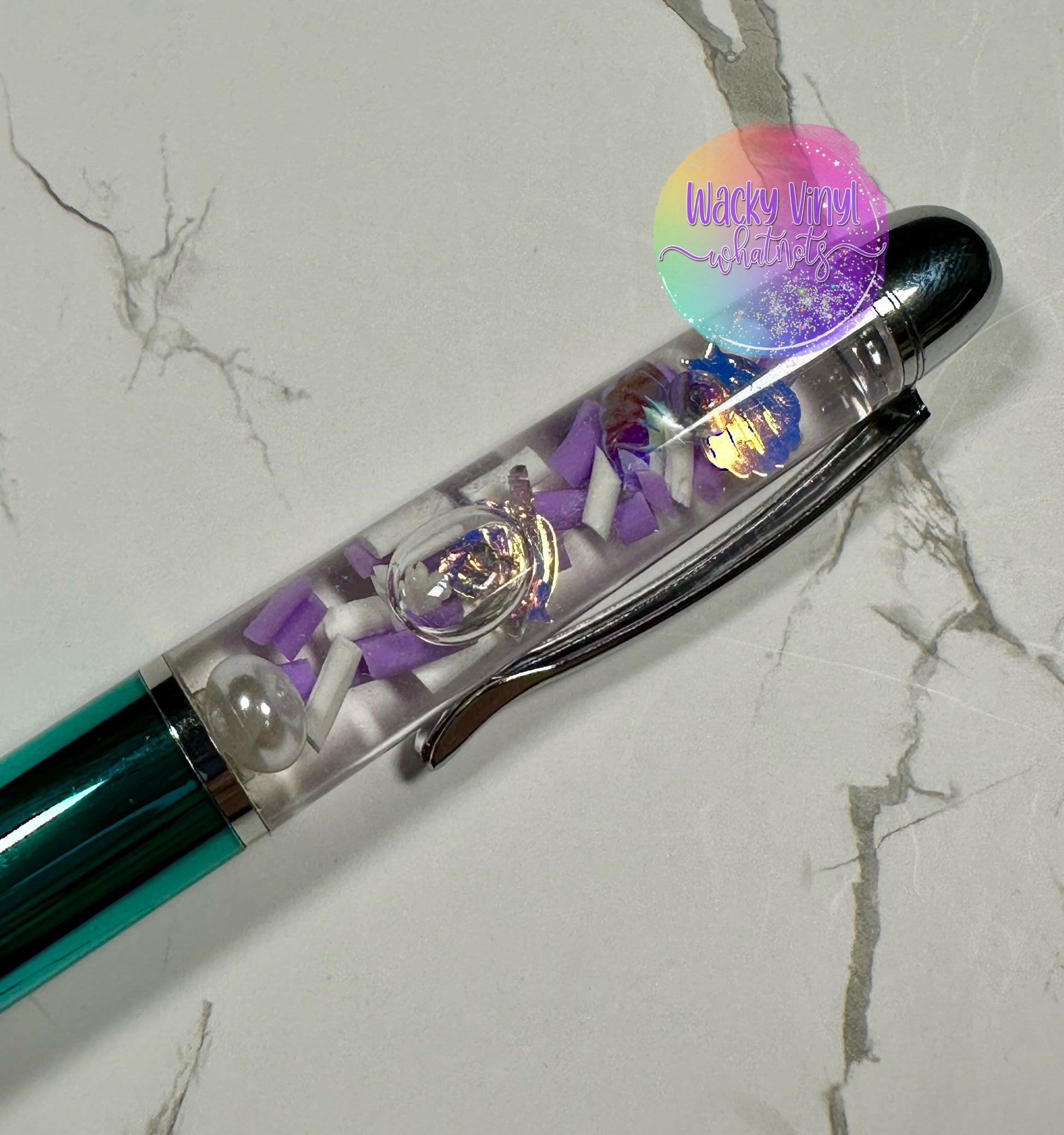 Mermaid Snow Globe Pen Wacky Vinyl Whatnots, LLC