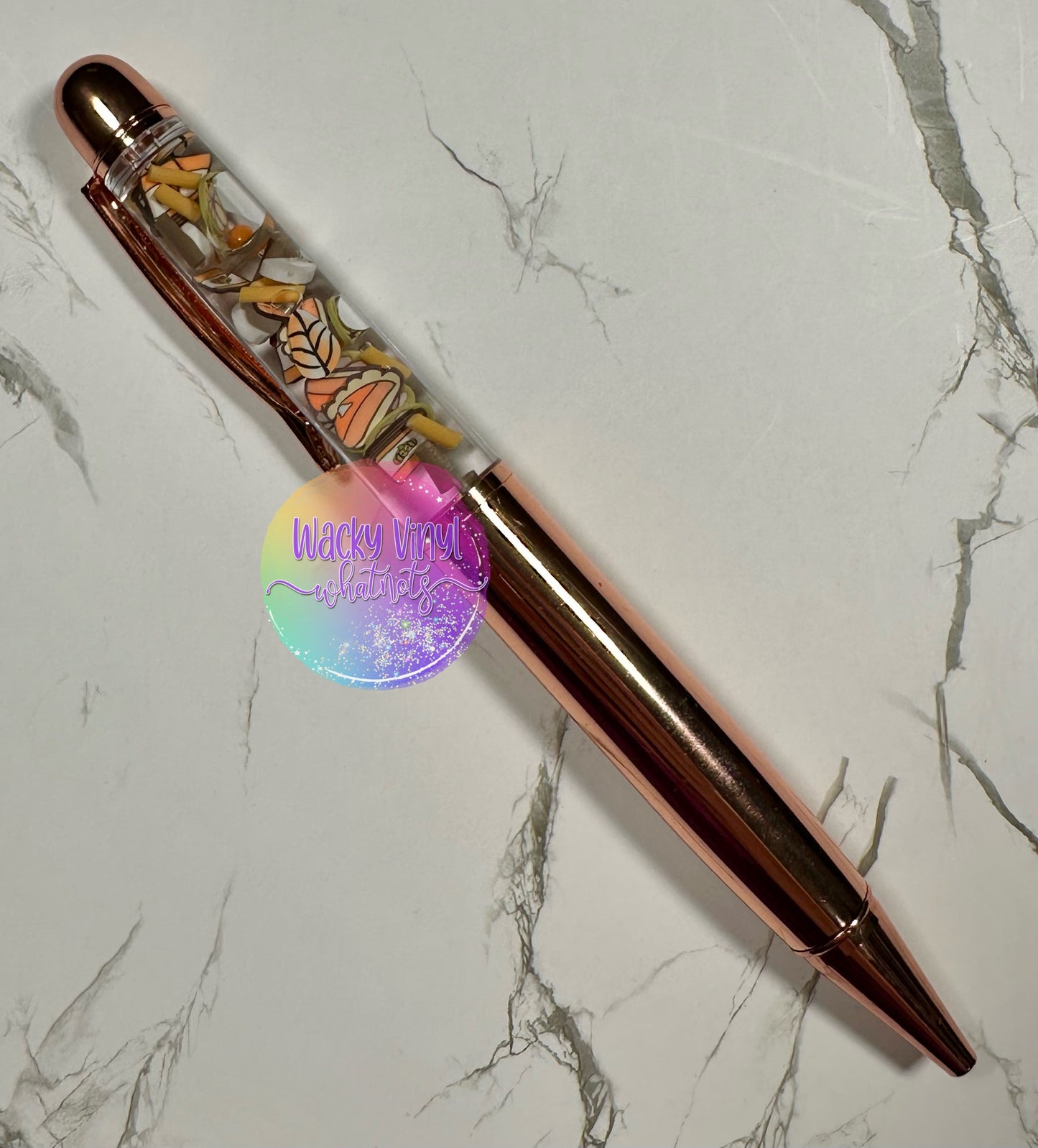 Pumpkin Snow Globe Pen Wacky Vinyl Whatnots, LLC