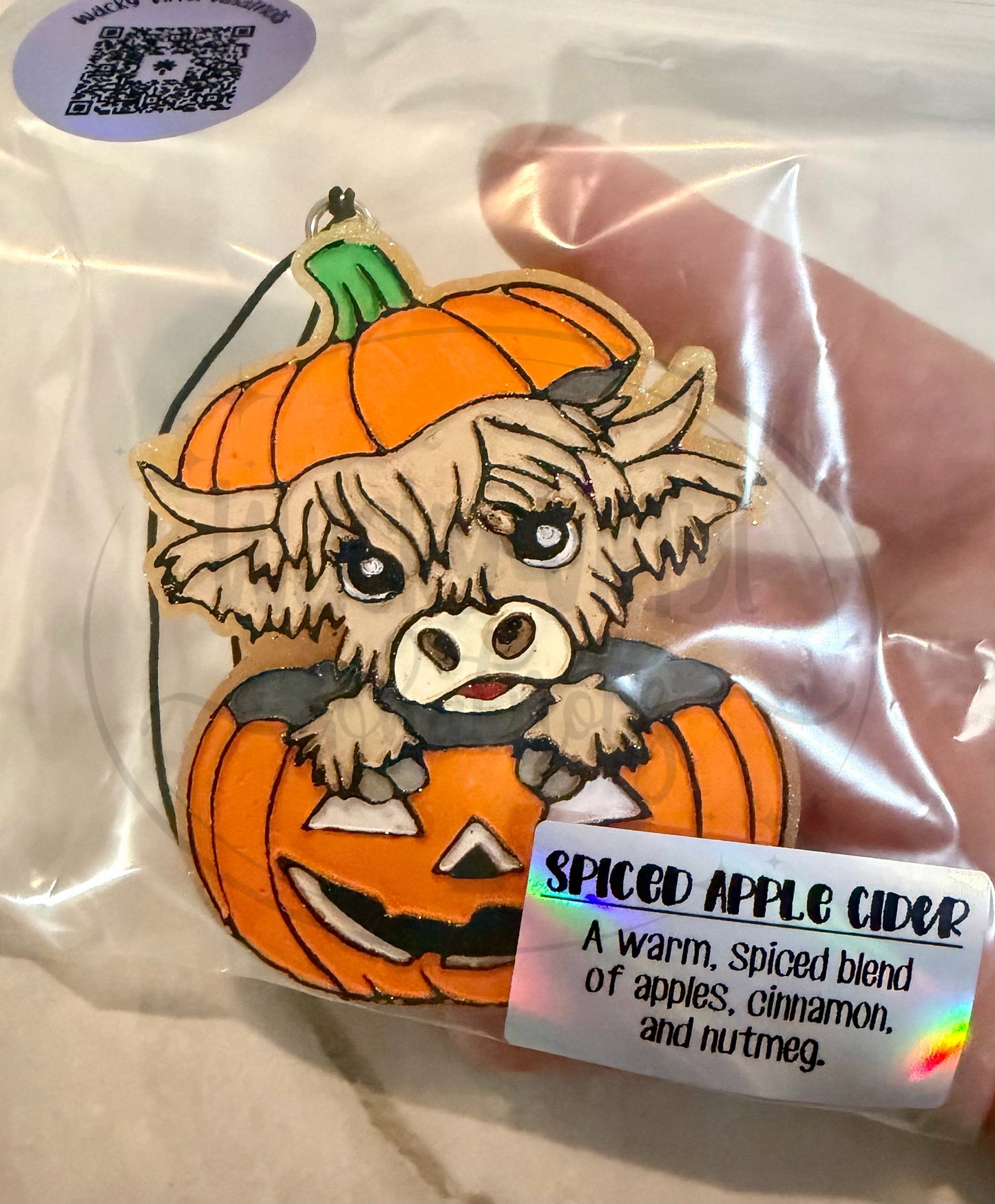 Cow in Pumpkin Freshie Wacky Vinyl Whatnots, LLC