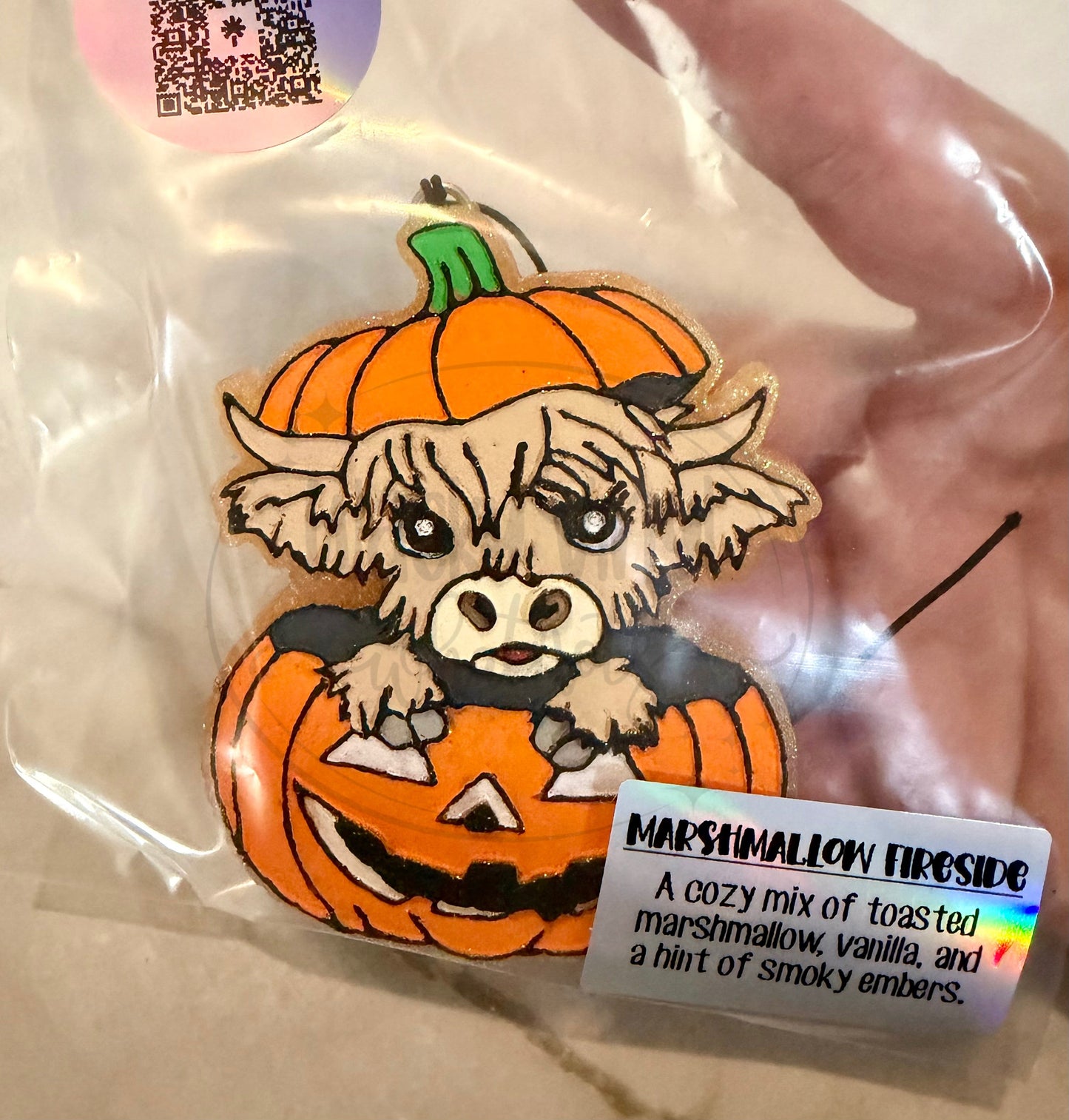 Cow in Pumpkin Freshie Wacky Vinyl Whatnots, LLC