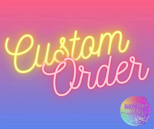 Custom Hoodie for Des Wacky Vinyl Whatnots, LLC