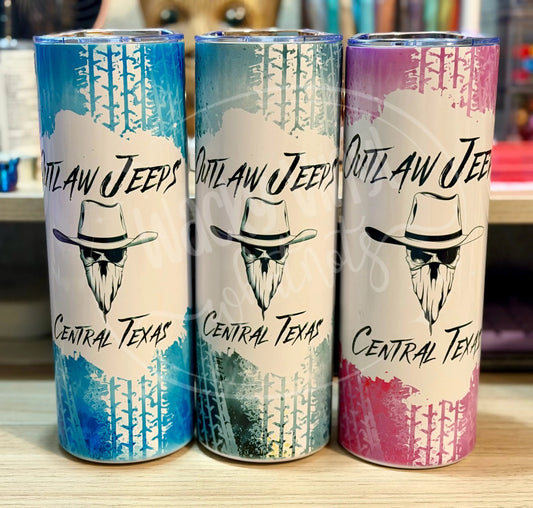 Outlaw Jeep CTX Tumbler Wacky Vinyl Whatnots, LLC