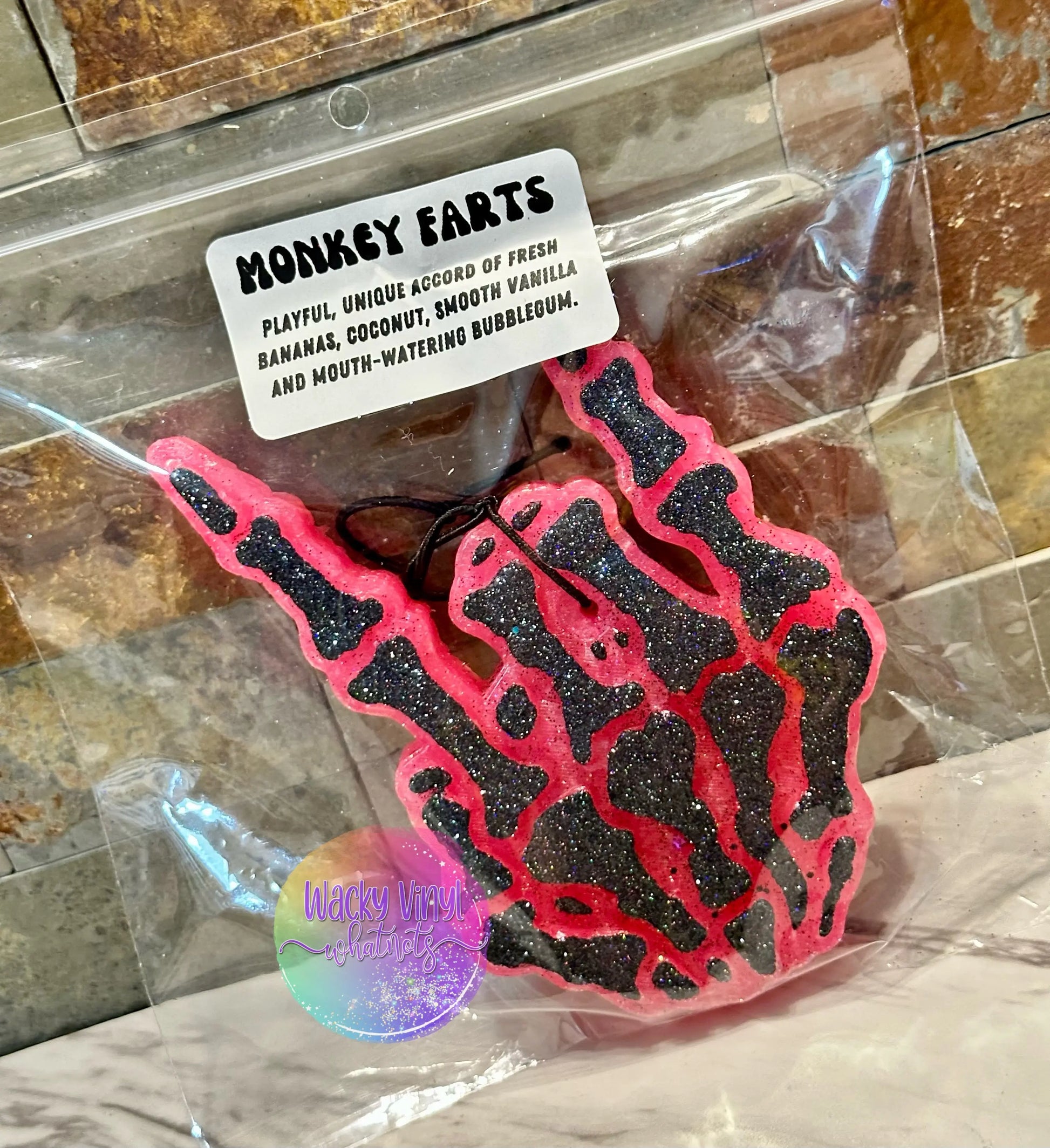 Skeleton Rock On Freshie Wacky Vinyl Whatnots, LLC