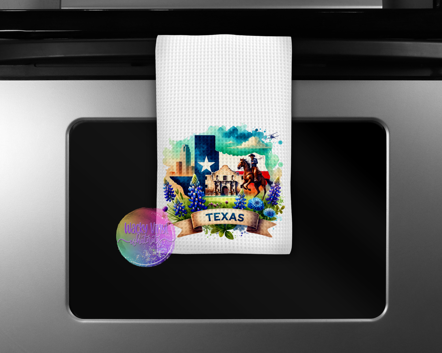 Texas Dish Towel Wacky Vinyl Whatnots, LLC