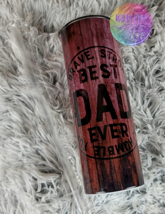 Best Dad Ever Tumbler Wacky Vinyl Whatnots, LLC