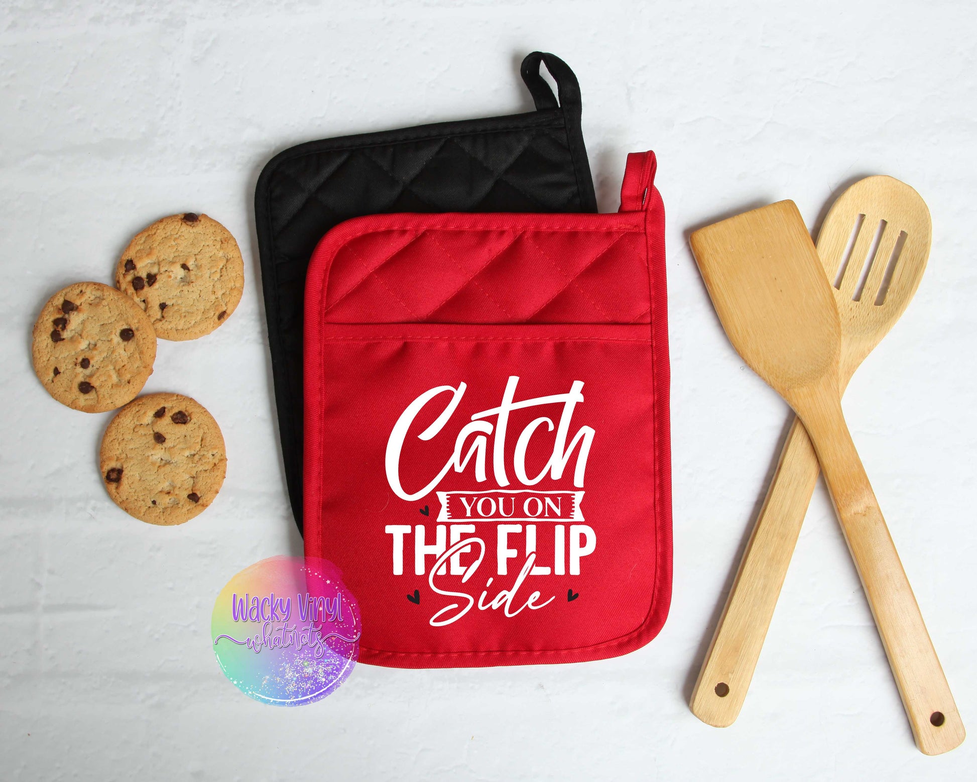 Catch You on the Flip Side Pot Holder Wacky Vinyl Whatnots, LLC