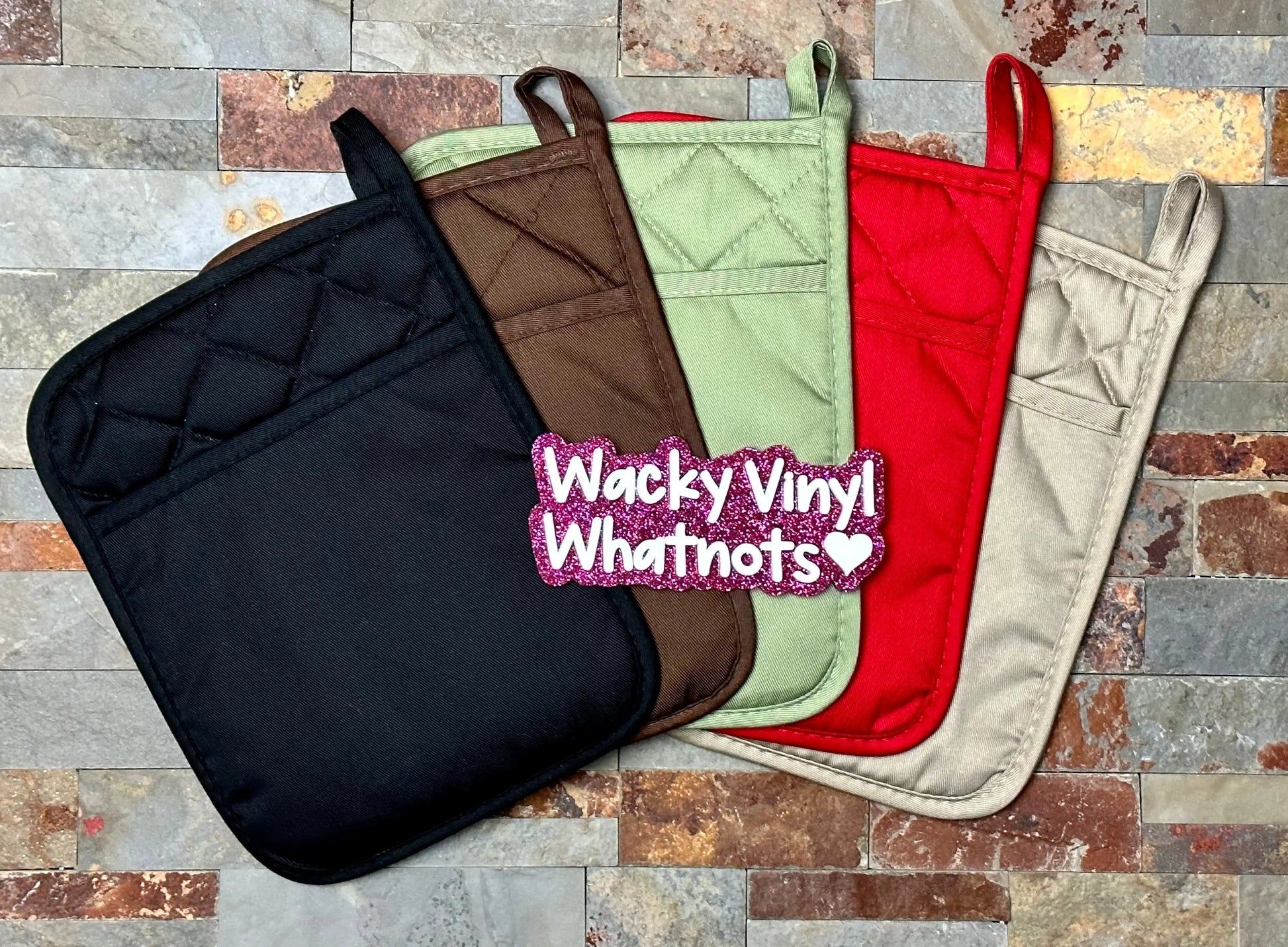 Catch You on the Flip Side Pot Holder Wacky Vinyl Whatnots, LLC