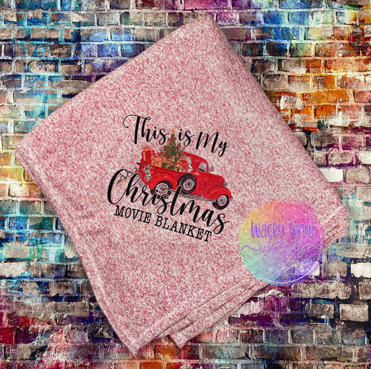 Christmas Movie Blanket Throw Wacky Vinyl Whatnots, LLC