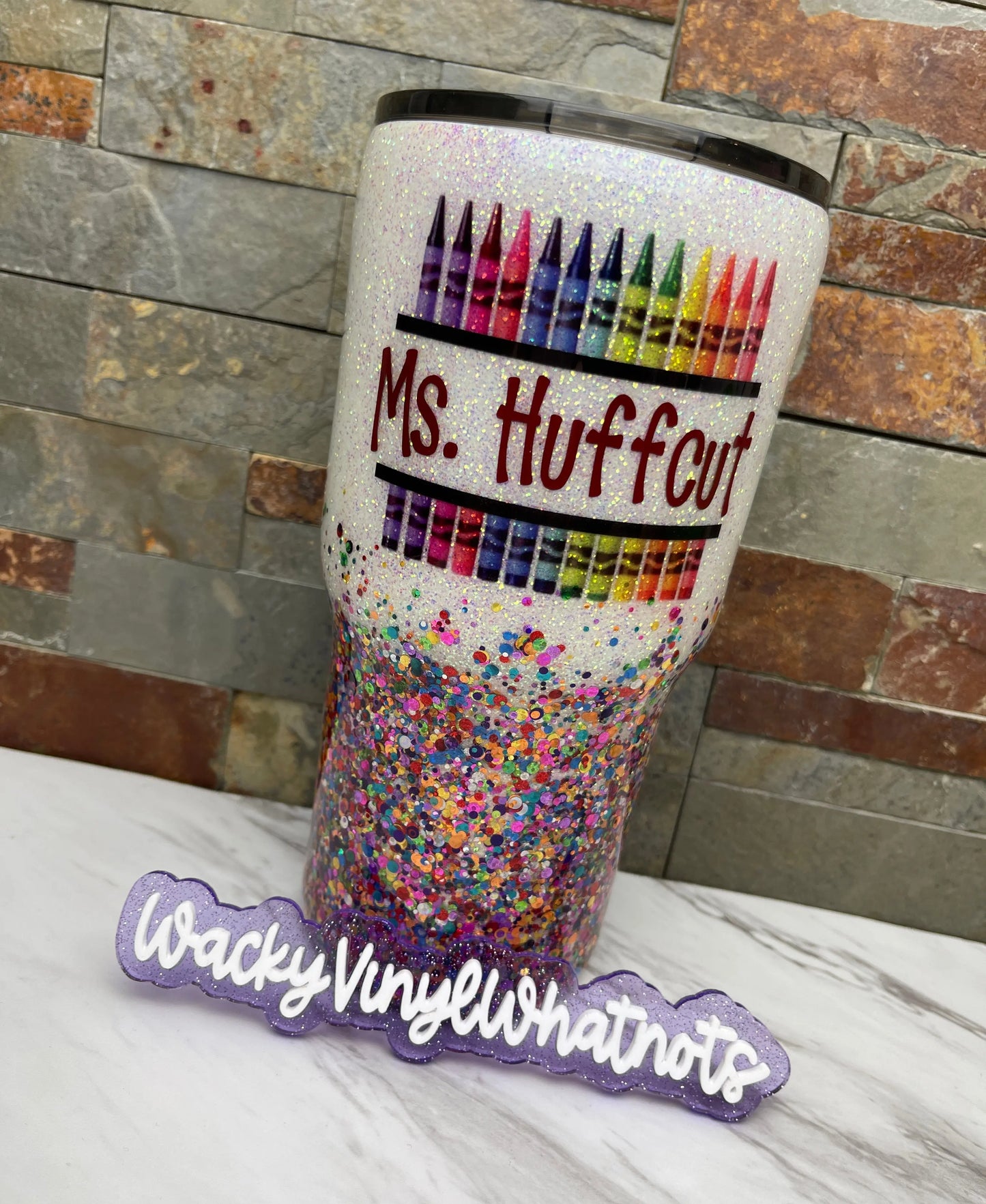 Crayon Tumbler Wacky Vinyl Whatnots, LLC