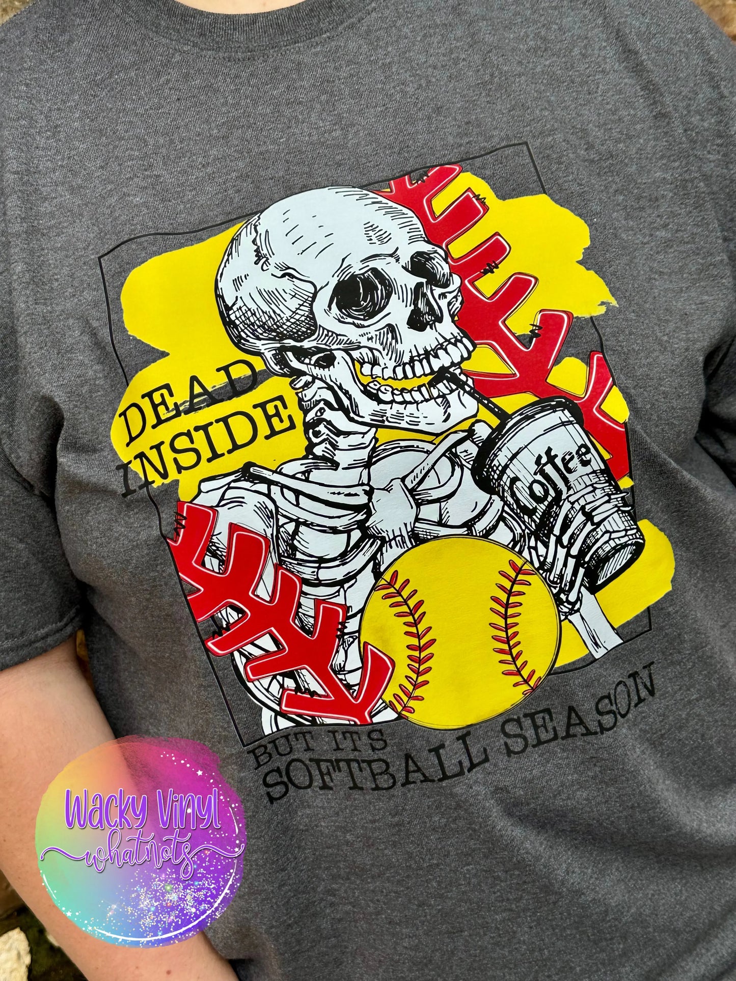 Dead Inside But it's Softball Season Tee