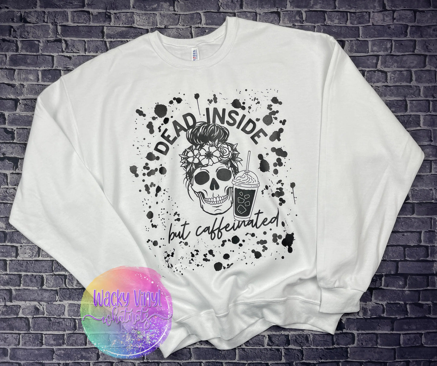 Dead Inside But Caffeinated Crewneck