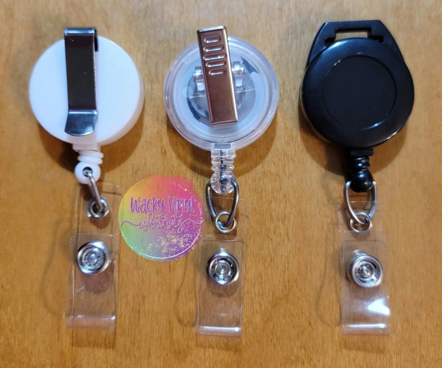 Elephant Retractable Badge Reel Wacky Vinyl Whatnots, LLC