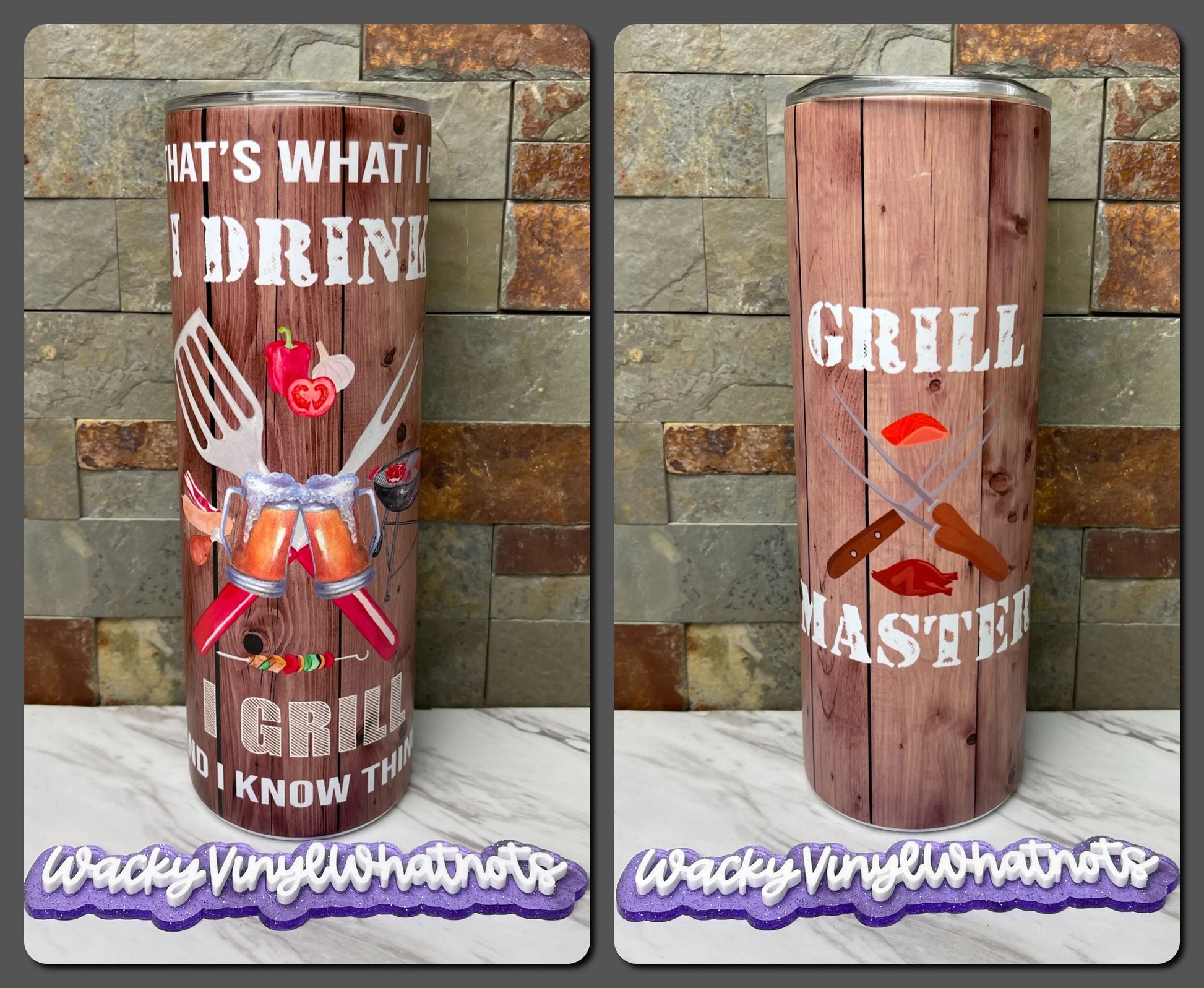 Grill Master Tumbler Wacky Vinyl Whatnots, LLC