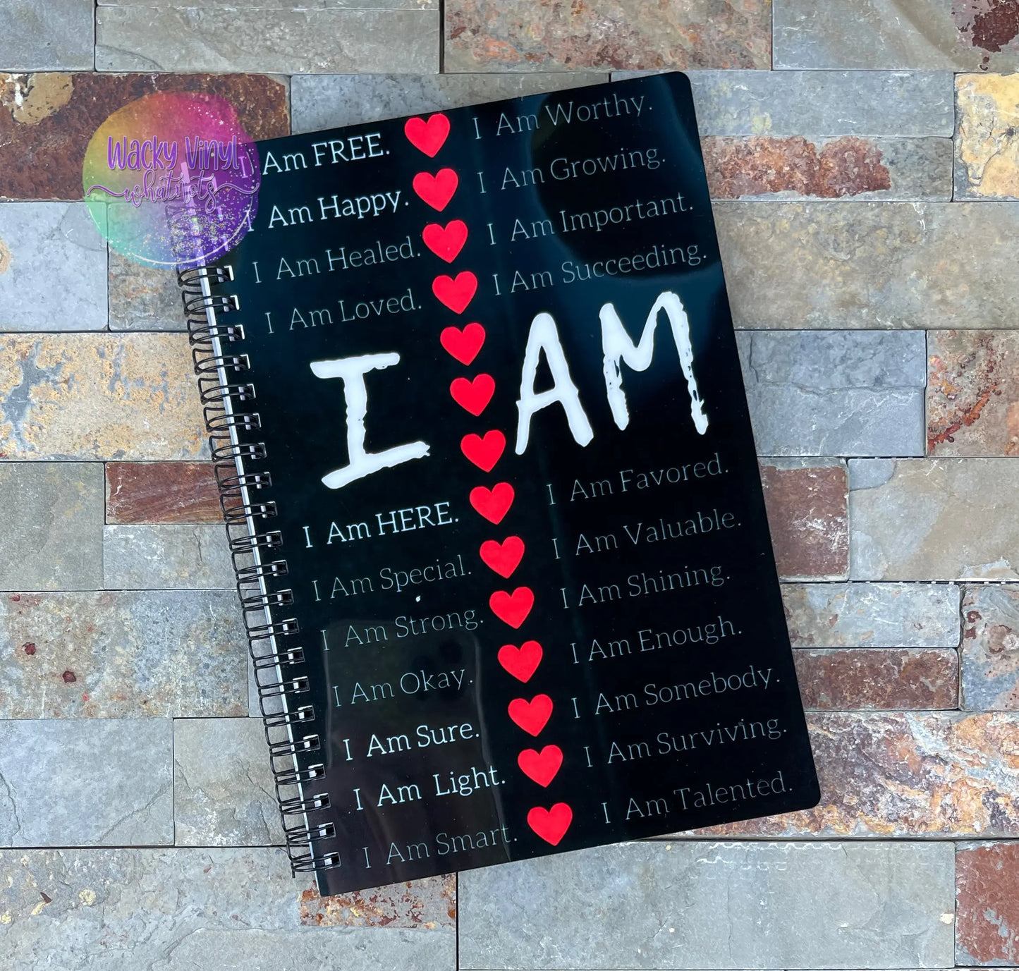 I AM Small Notebook Wacky Vinyl Whatnots, LLC