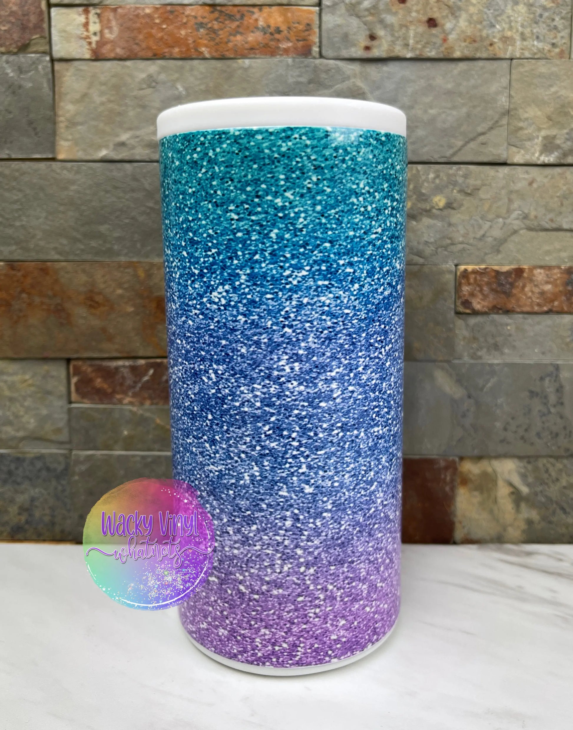 Mermaid Slim Can Tumbler Wacky Vinyl Whatnots, LLC