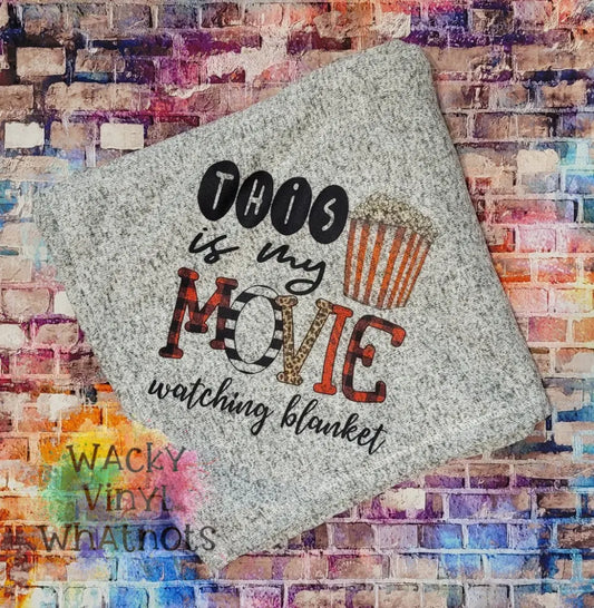 Movie Watching Throw Wacky Vinyl Whatnots, LLC