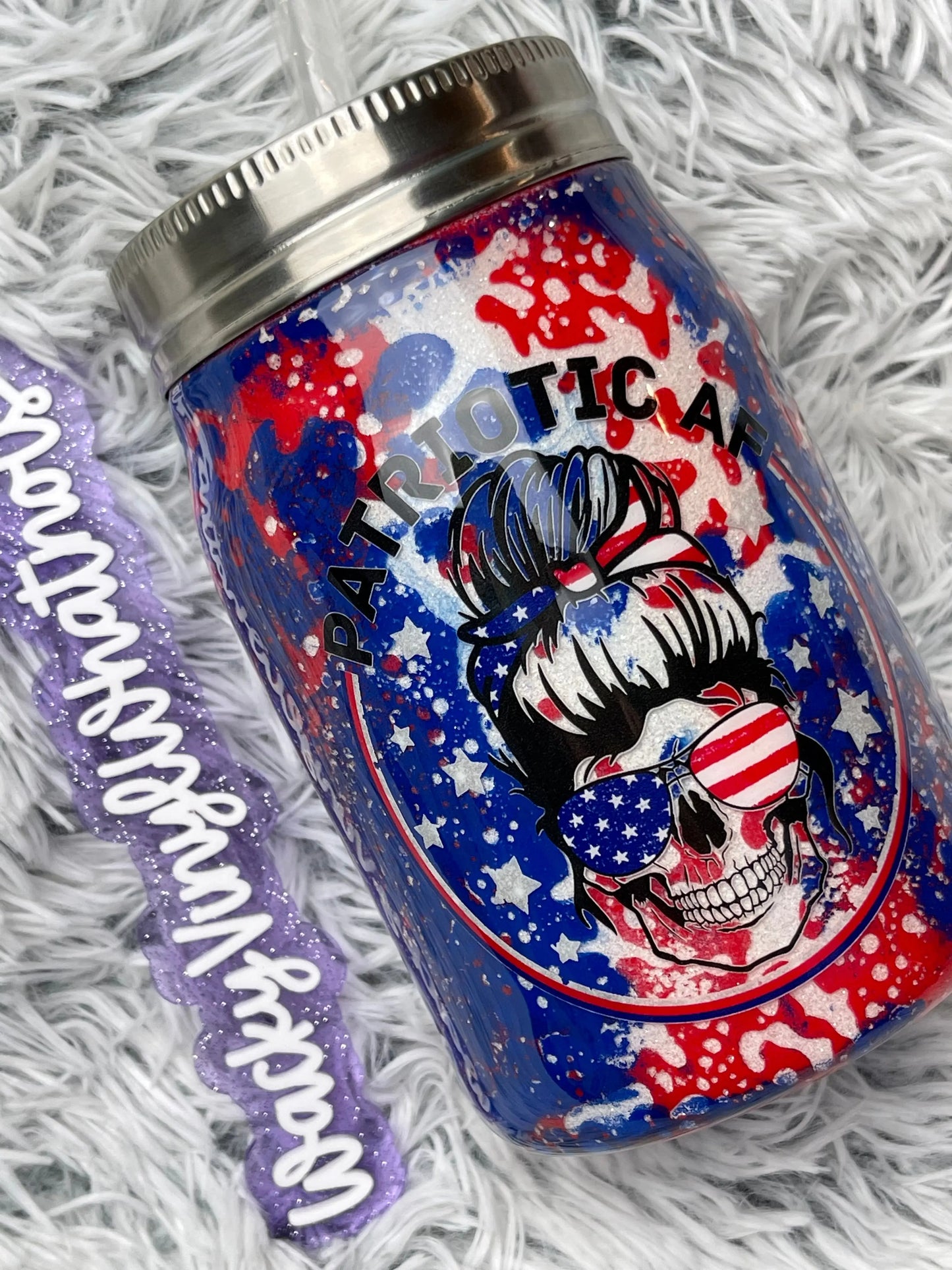 Patriotic AF Tumbler Wacky Vinyl Whatnots, LLC