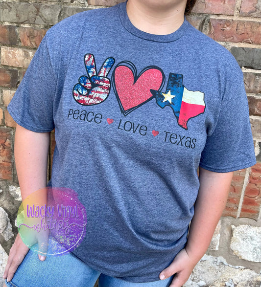 Peace Love Texas Tee