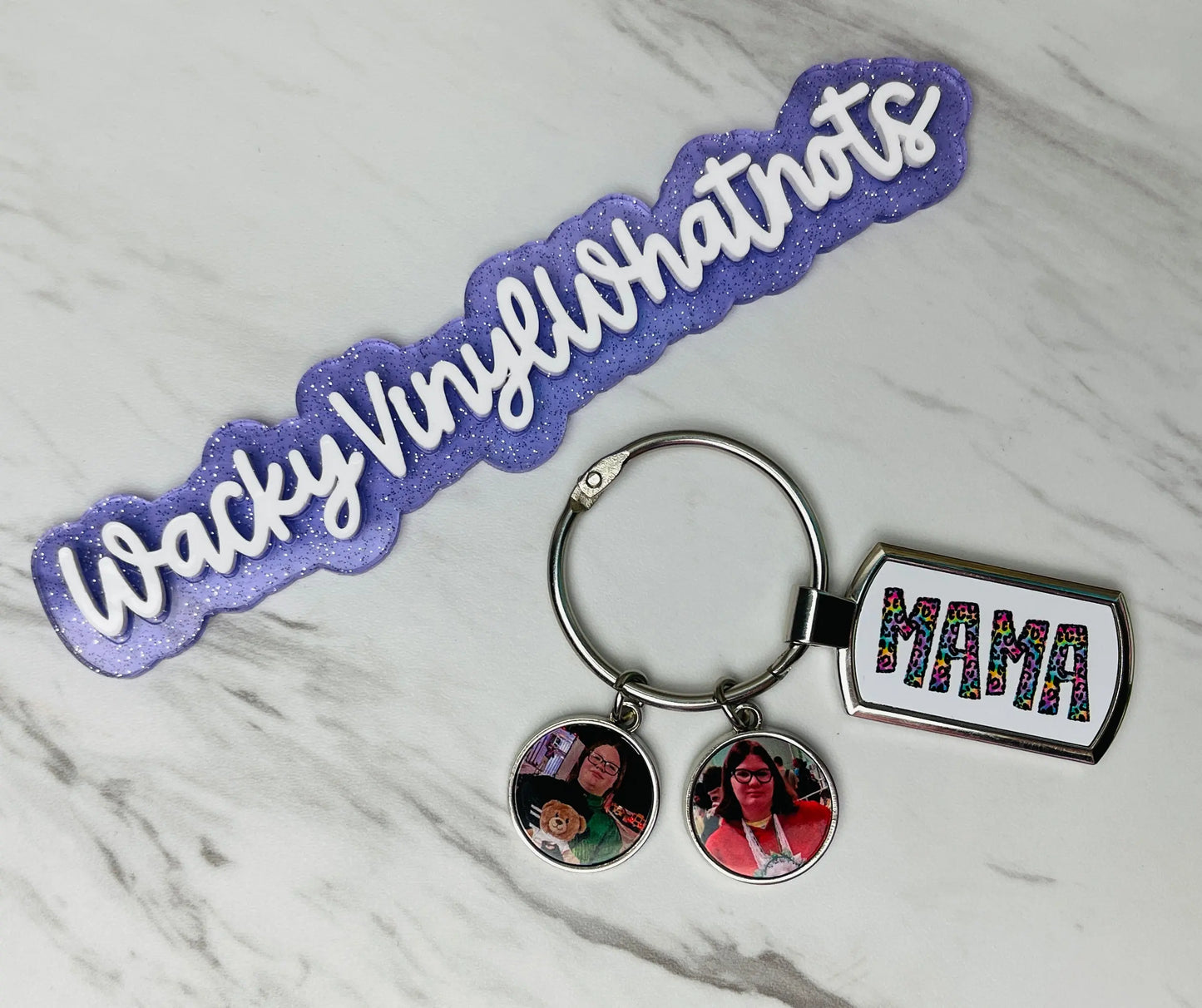Personalized Key Chain Wacky Vinyl Whatnots, LLC