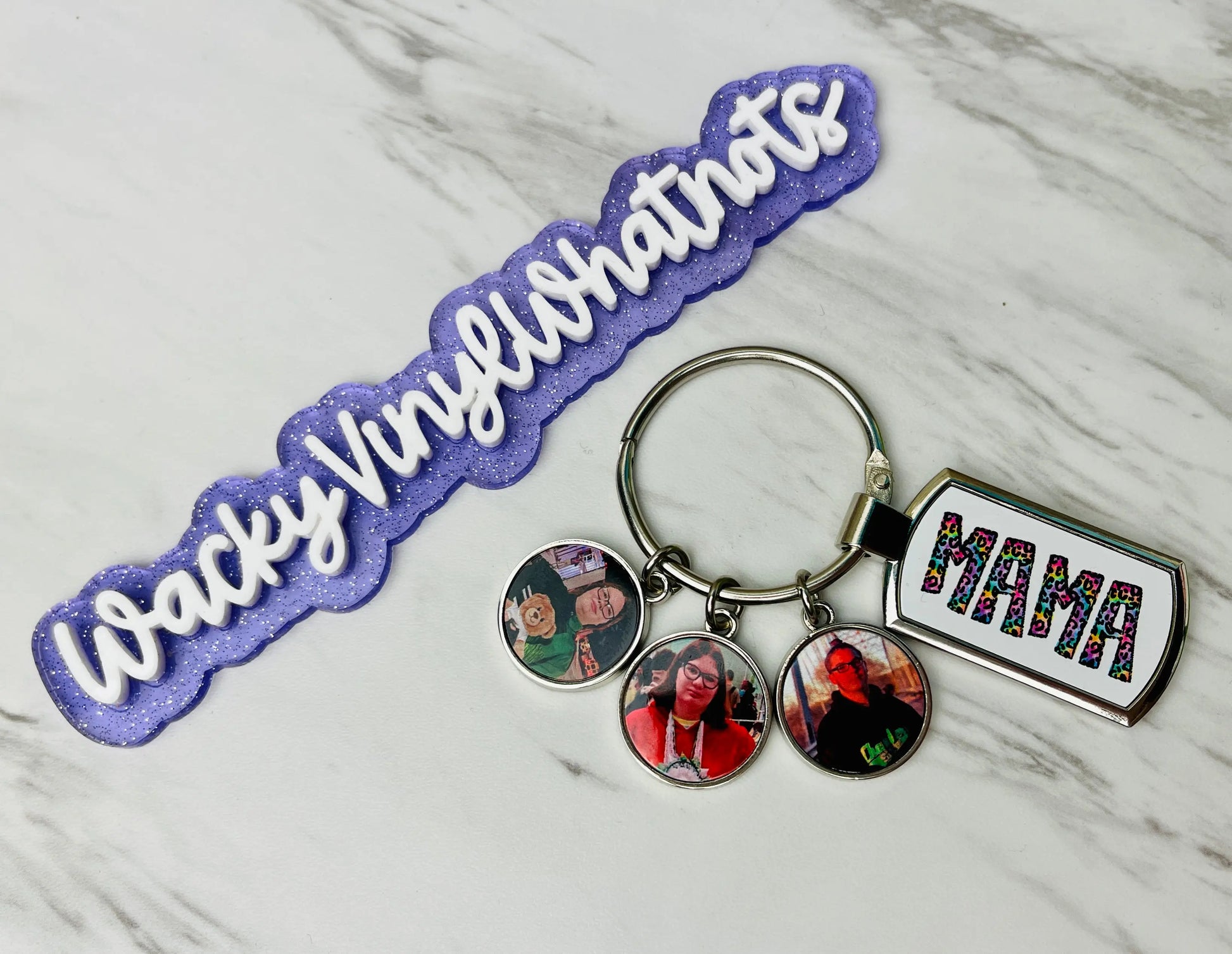 Personalized Key Chain Wacky Vinyl Whatnots, LLC