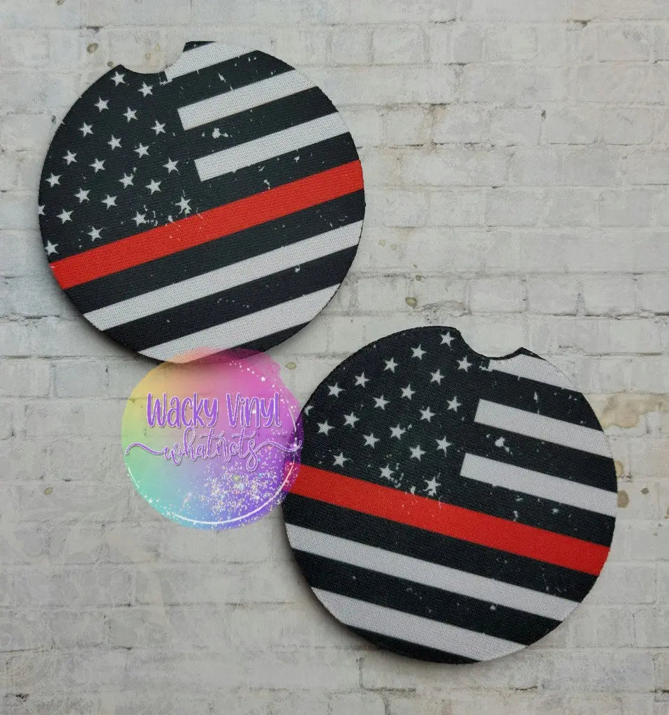 Red Line Car Coaster Wacky Vinyl Whatnots, LLC