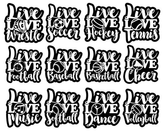 Sports Decal Wacky Vinyl Whatnots, LLC