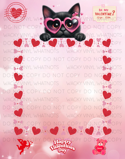 Valentine's Jumbo Treat Cards Wacky Vinyl Whatnots, LLC