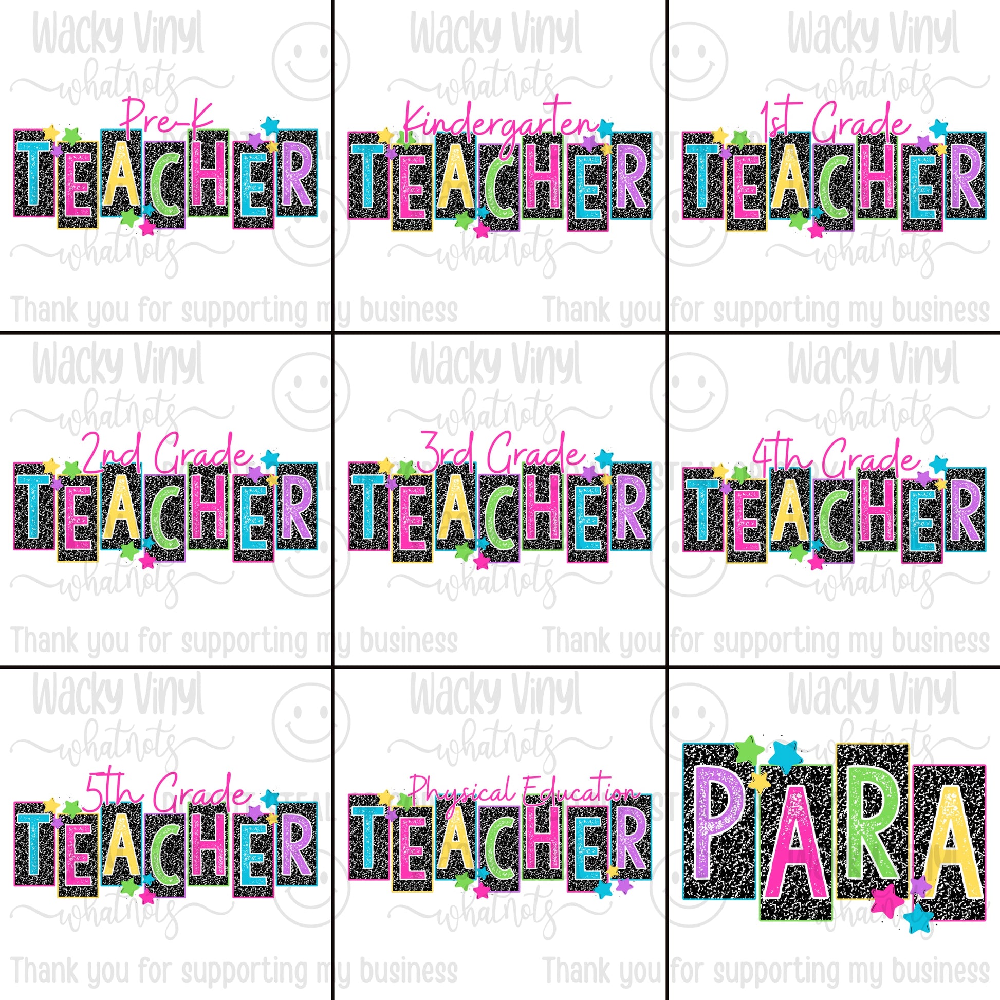 School Staff Tee Wacky Vinyl Whatnots, LLC