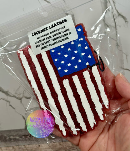 Distressed Flag Freshie Wacky Vinyl Whatnots, LLC