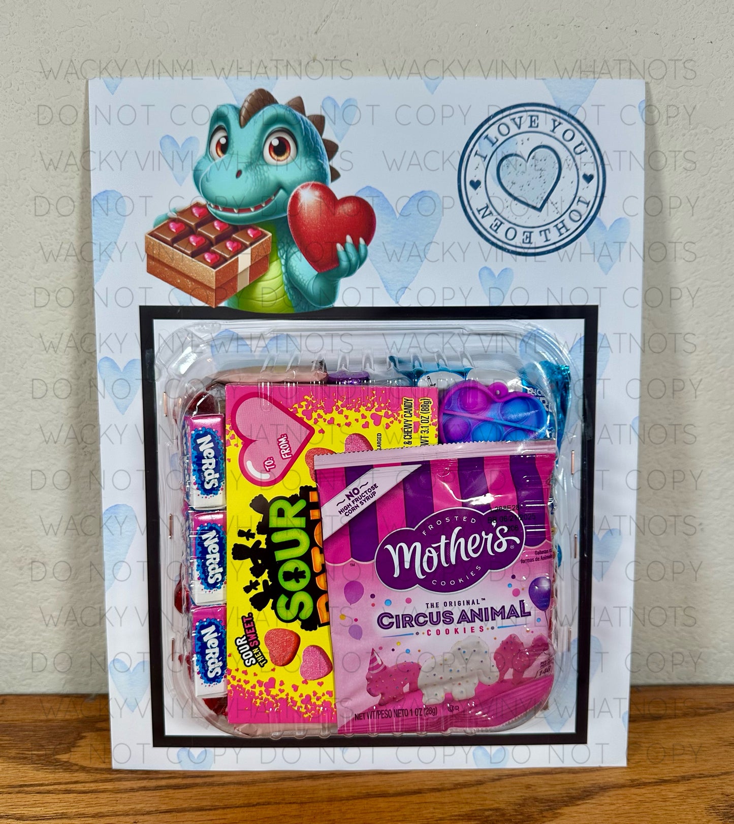 Valentine's Jumbo Treat Cards Wacky Vinyl Whatnots, LLC