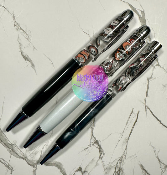 Horror Snow Globe Pen Wacky Vinyl Whatnots, LLC