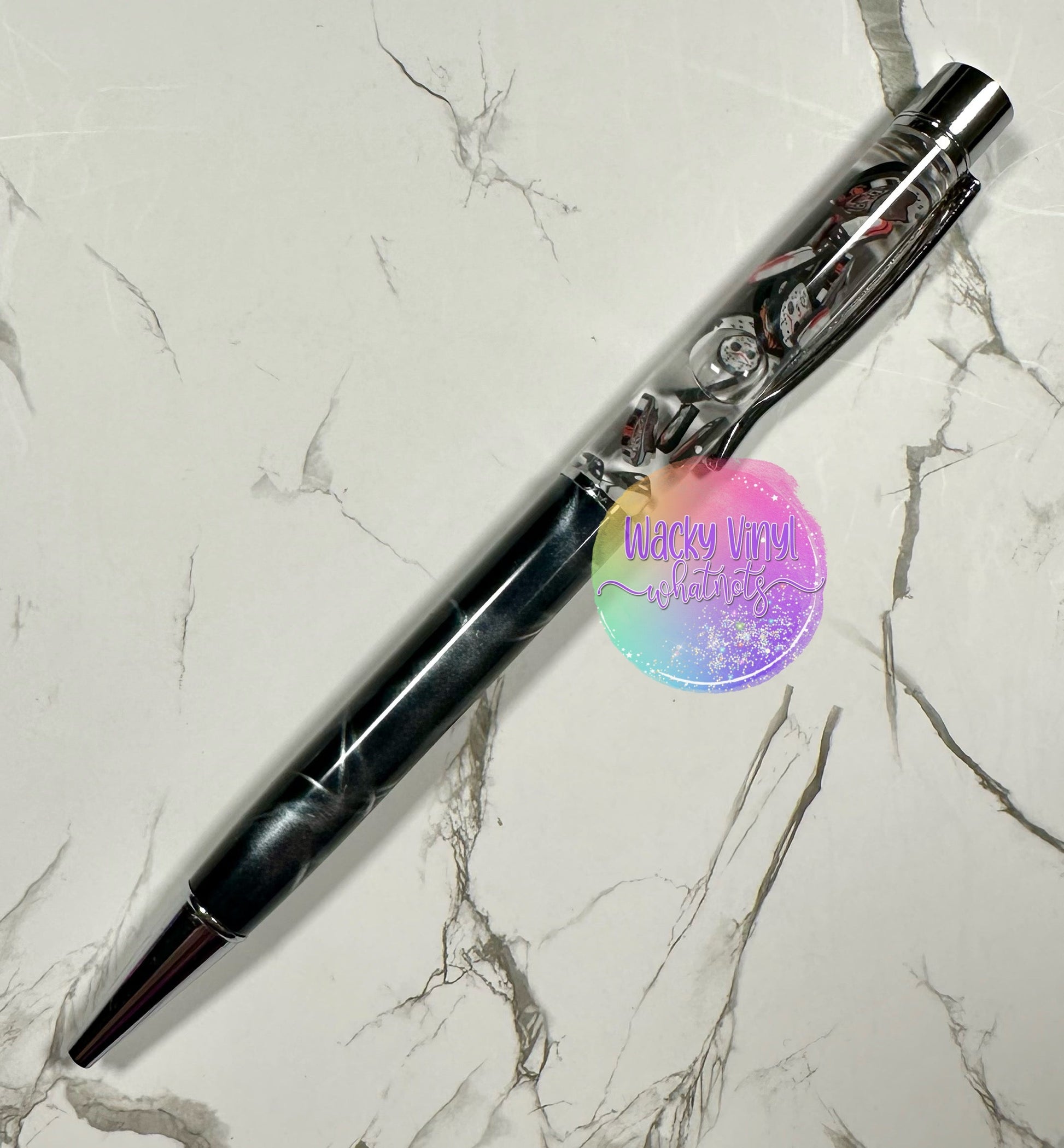 Horror Snow Globe Pen Wacky Vinyl Whatnots, LLC