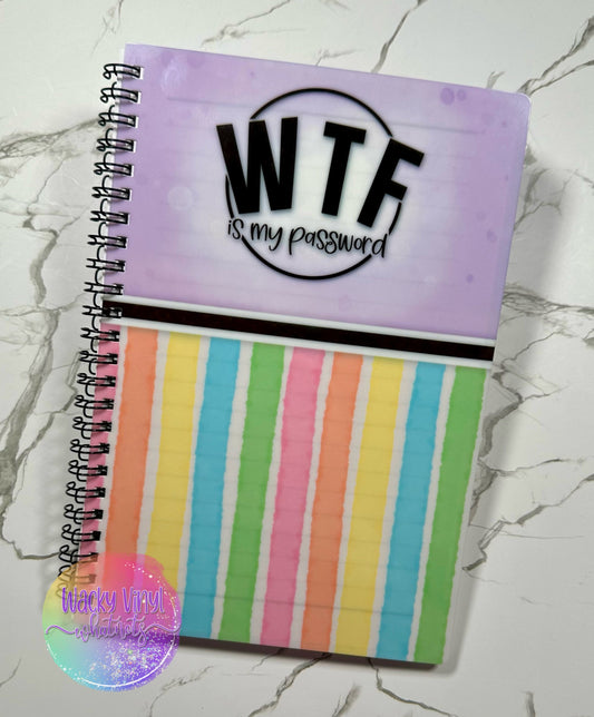 WTF is My Password Small Notebook Wacky Vinyl Whatnots, LLC