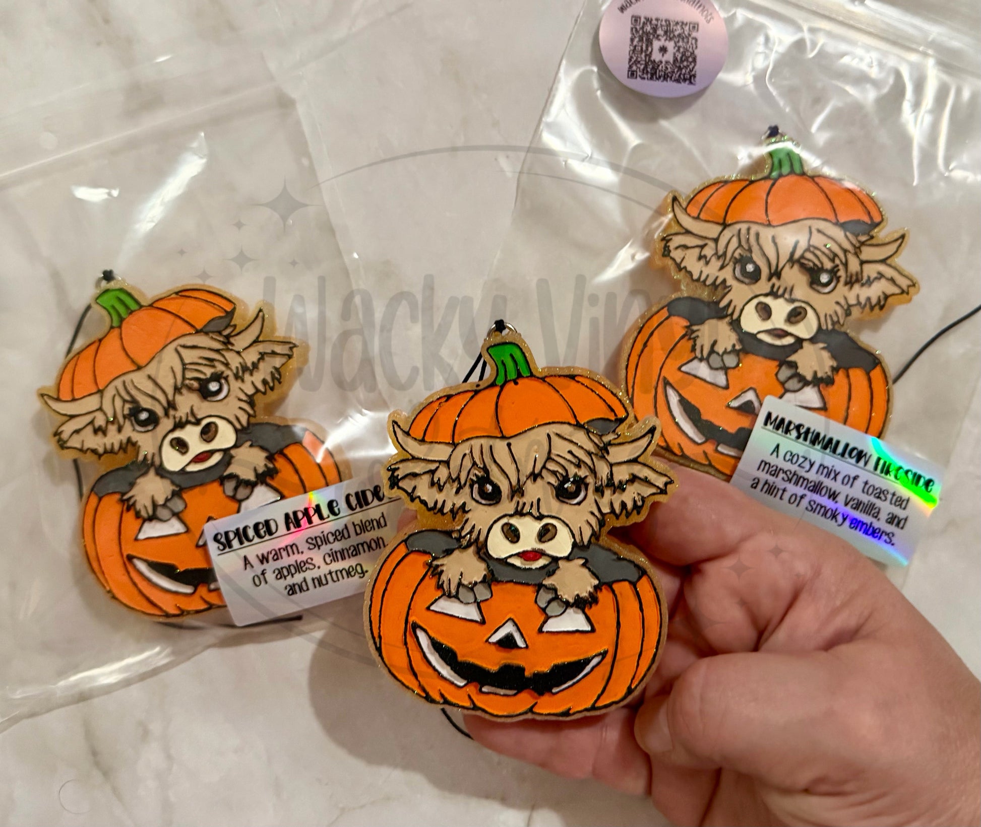 Cow in Pumpkin Freshie Wacky Vinyl Whatnots, LLC