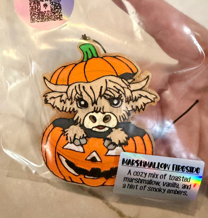 Cow in Pumpkin Freshie Wacky Vinyl Whatnots, LLC