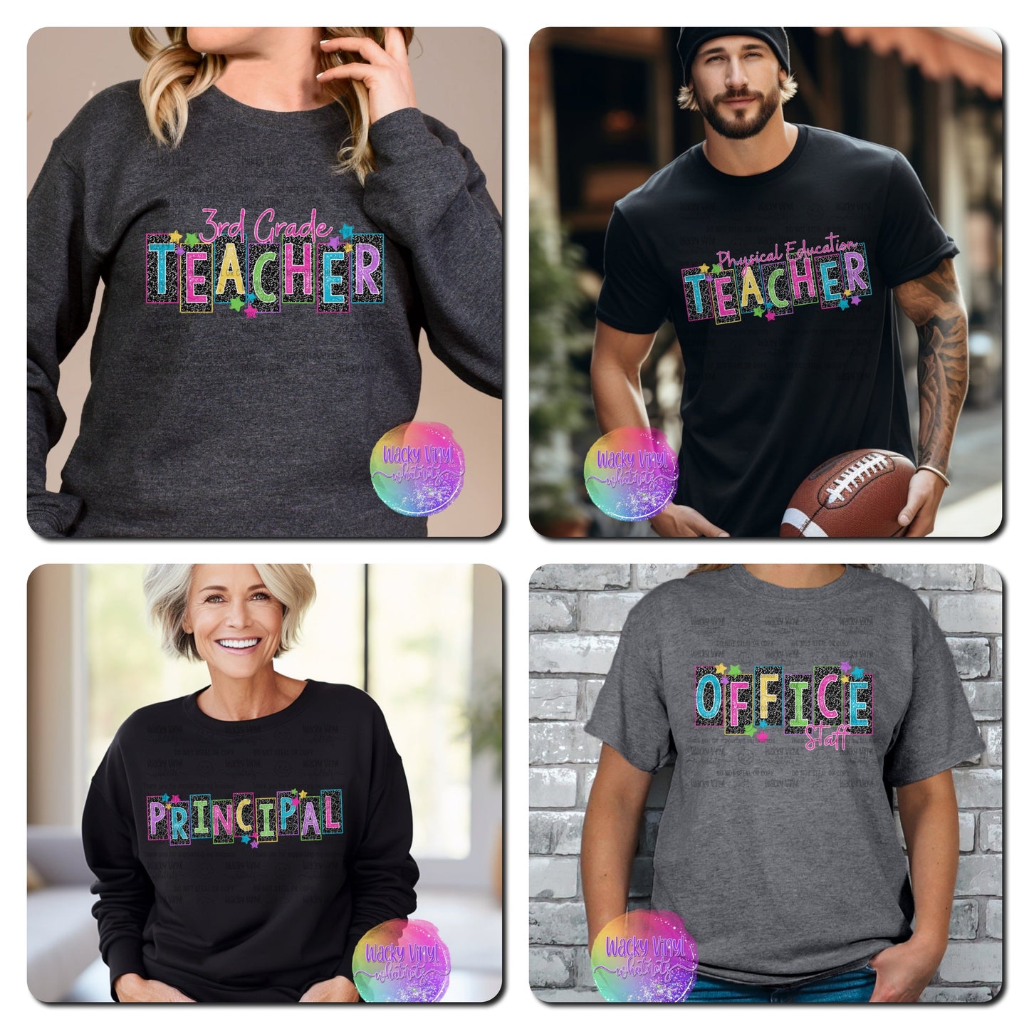 School Staff Tee Wacky Vinyl Whatnots, LLC