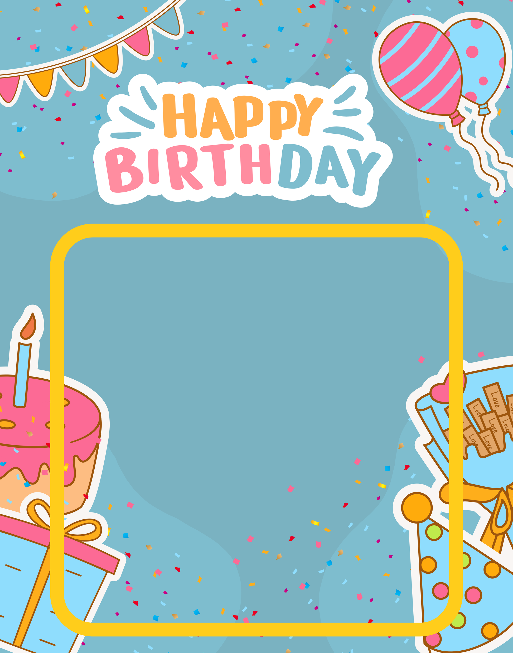 Birthday Jumbo Treat Cards Wacky Vinyl Whatnots, LLC